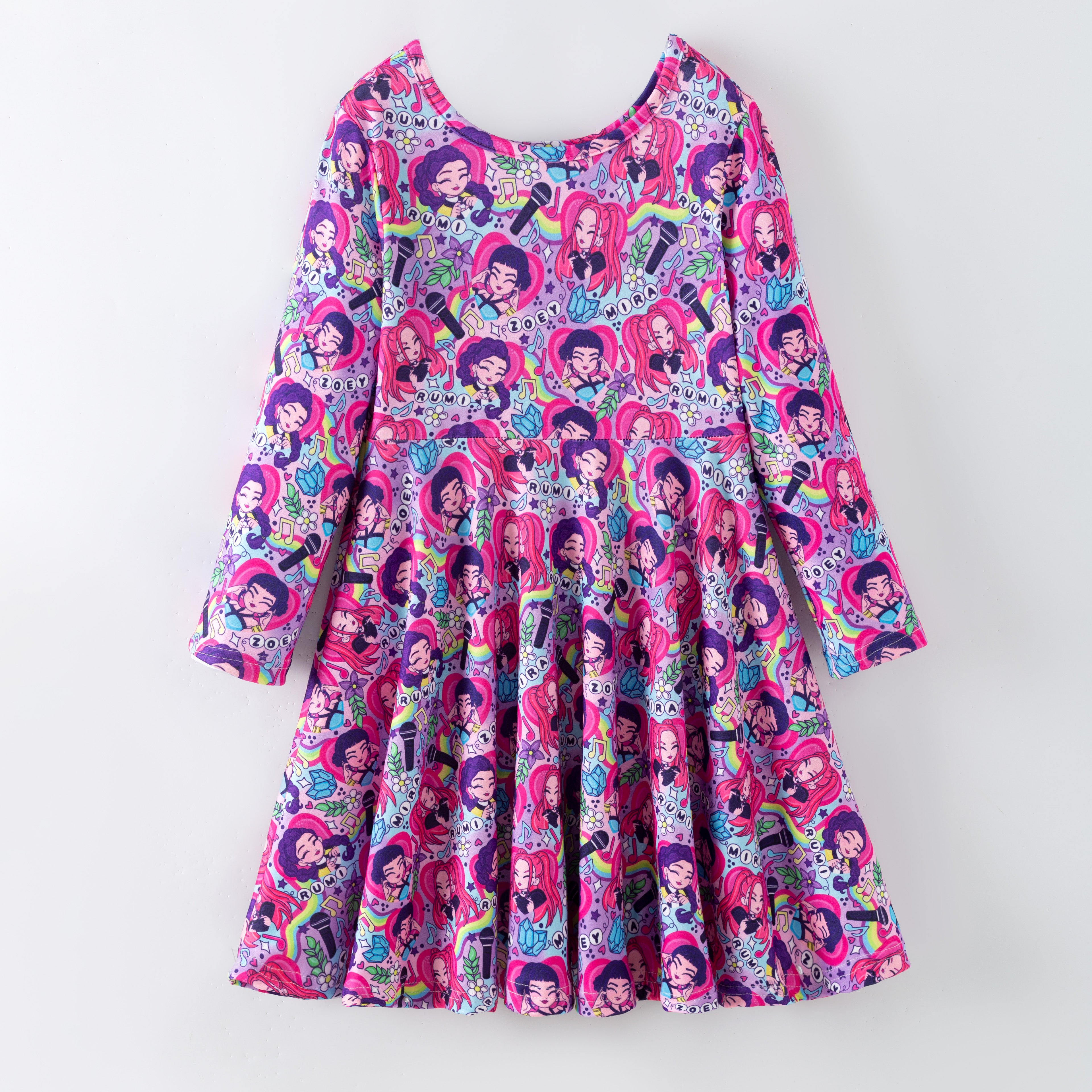 (Pre Order,Prepack Zone)Girls Movie Character Print Dress(Mix Size)