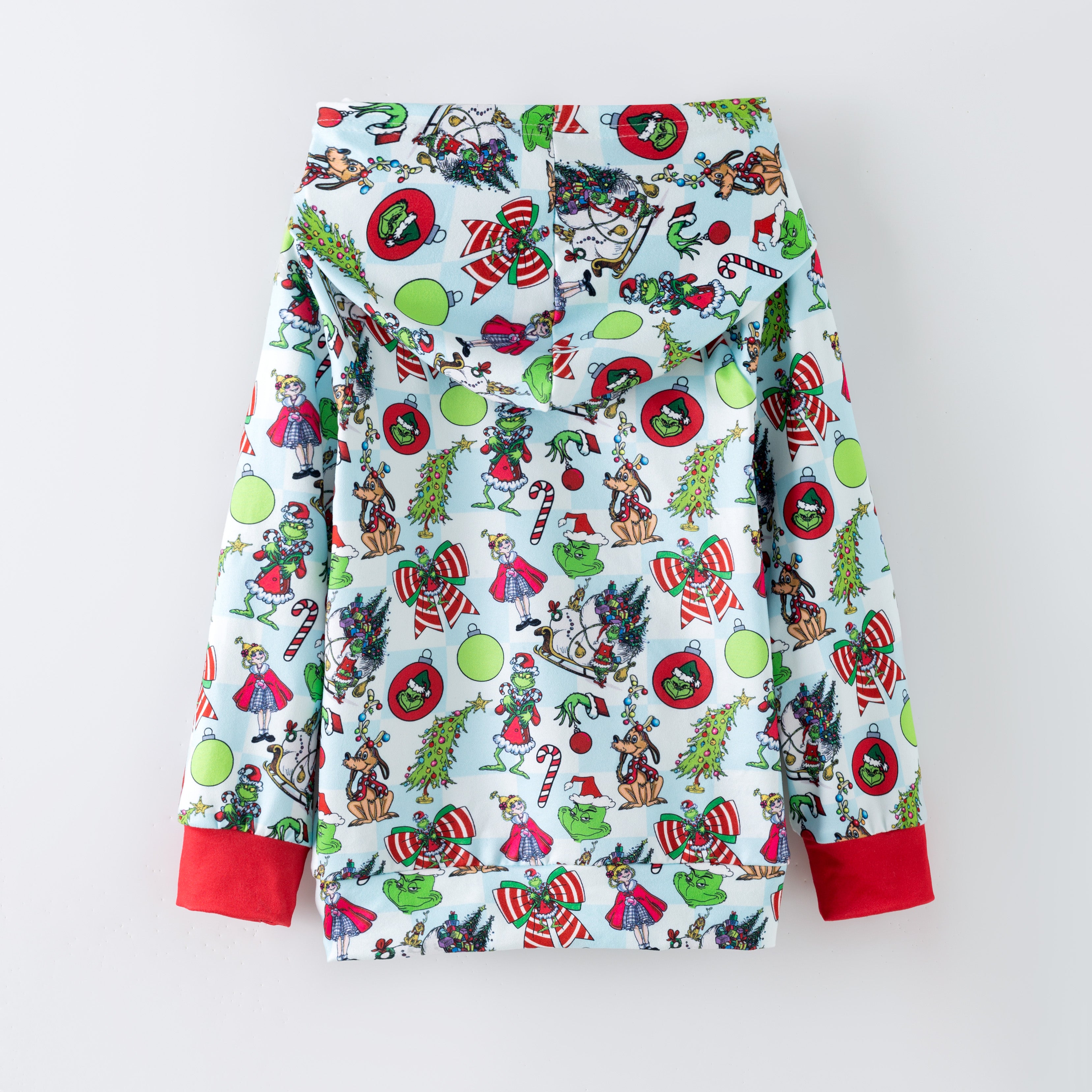 (Pre Order,Prepack Zone)Girls Christmas Cartoon Print Set,Dress&Top(Mix Size)