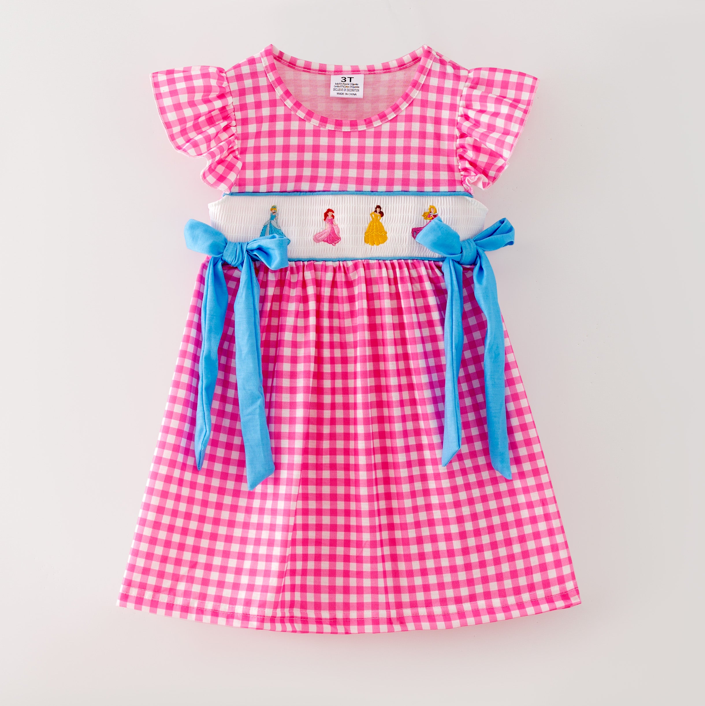 (Pre Order)Sisters Spring&Summer Princess Embroidery Smocked Dress,Set&Romper