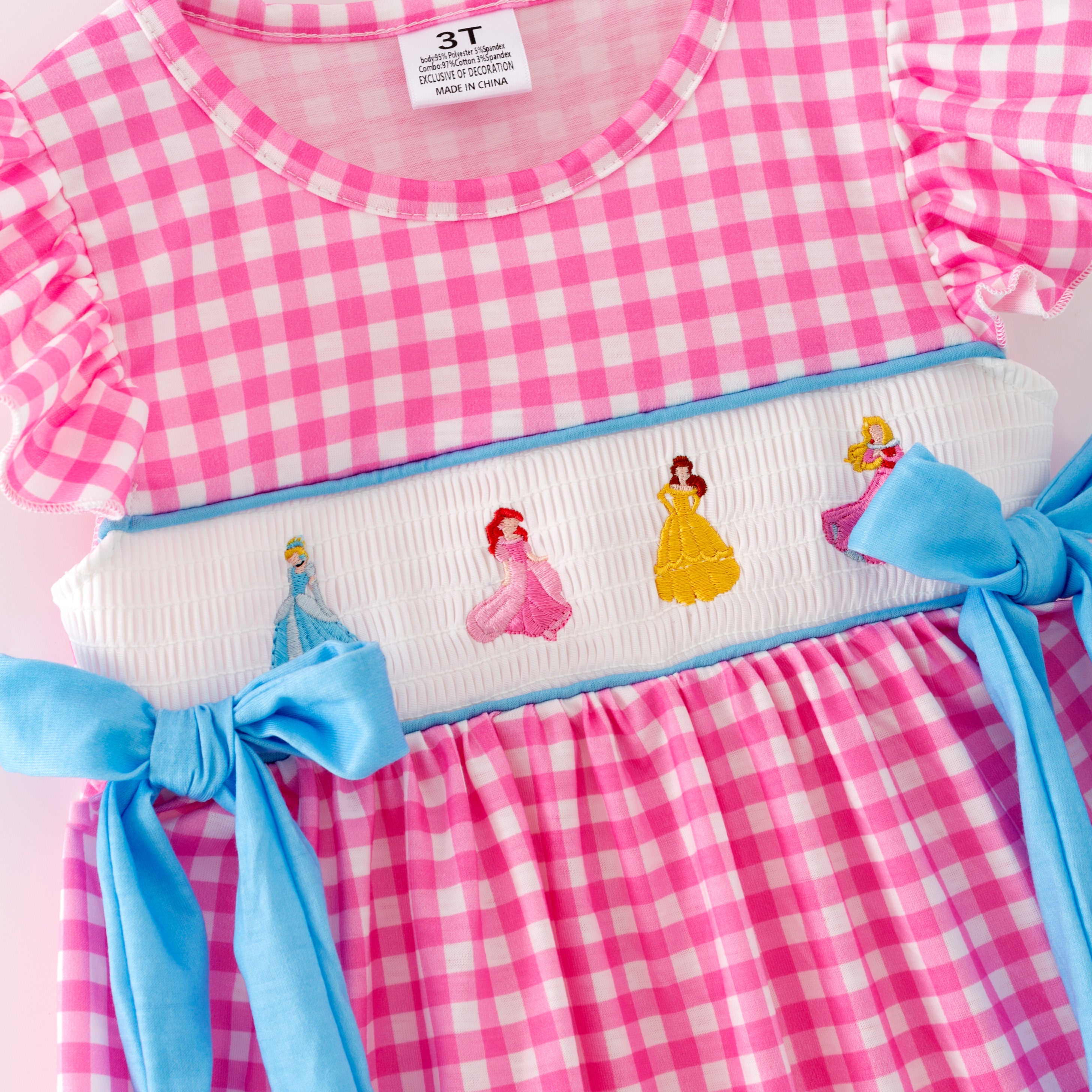 (Pre Order)Sisters Spring&Summer Princess Embroidery Smocked Dress,Set&Romper