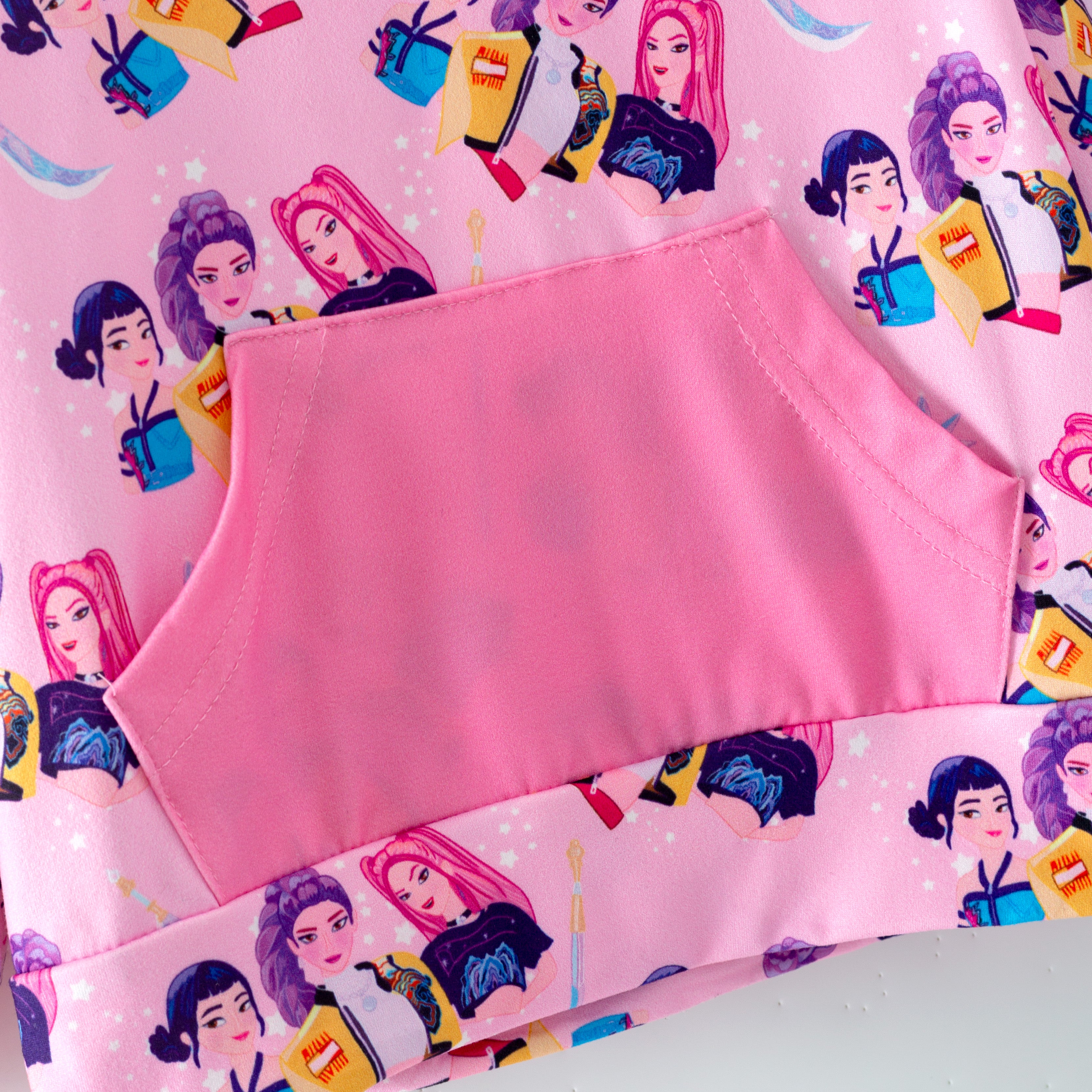 (Pre Order,Prepack Zone)Girls Movie Character Print Hoodie(Mix Size)