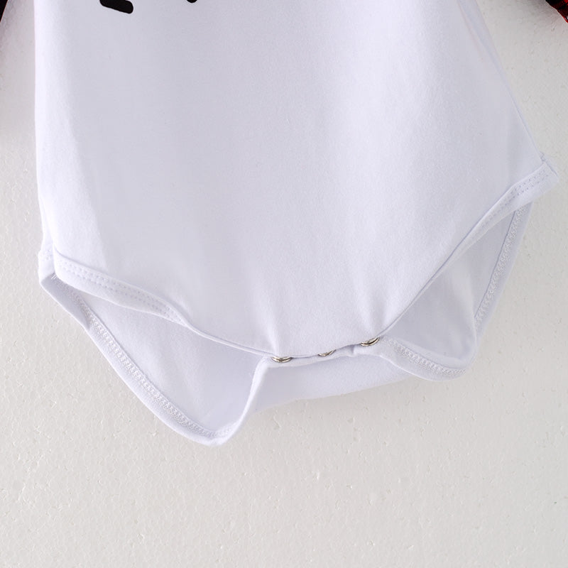 (In Stock L13-1-2)Baby Unisex Valentine's Day Print Romper