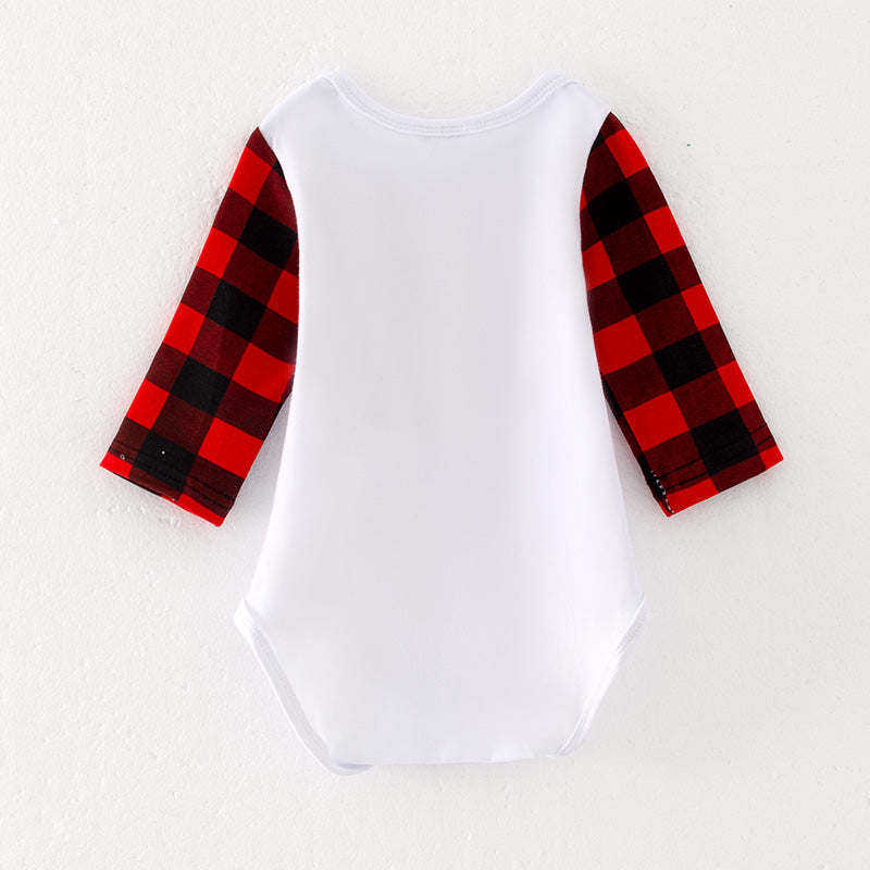 (In Stock L13-1-2)Baby Unisex Valentine's Day Print Romper