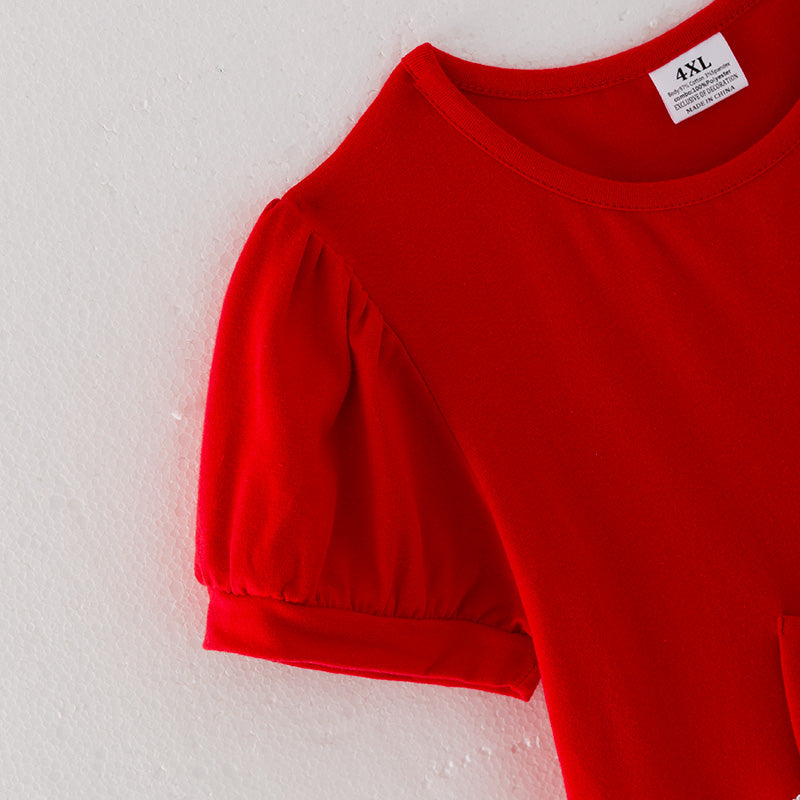 (In Stock L32-3-1)Girls Valentine's Day Heart Sequin Dress