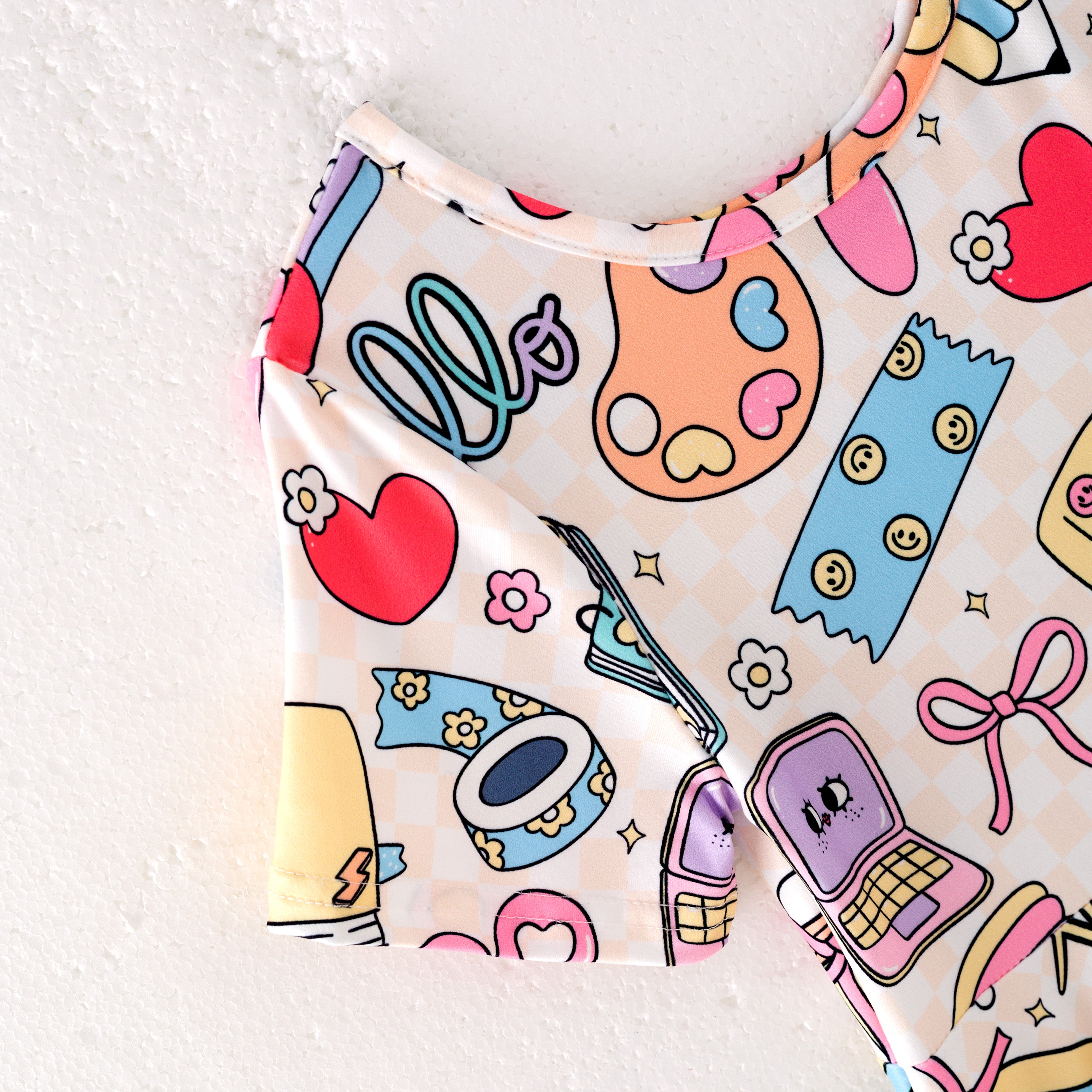 (Pre Order)Girls Summer Back To School Print Dress