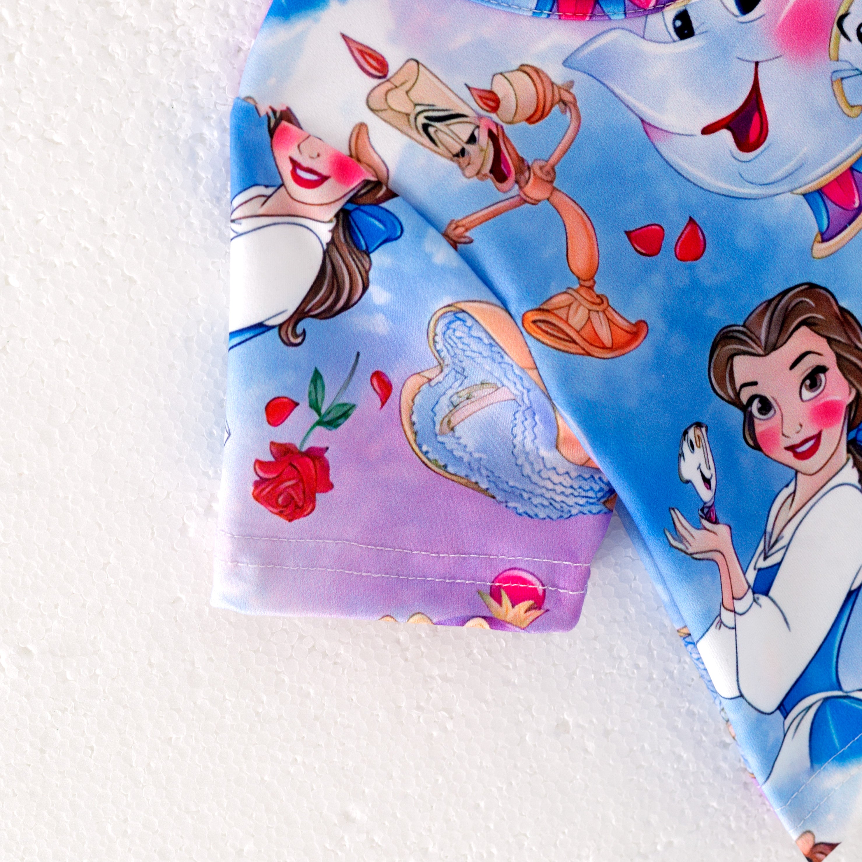 (Pre Order)Girls Spring and Summer Cartoon Print Skort Set