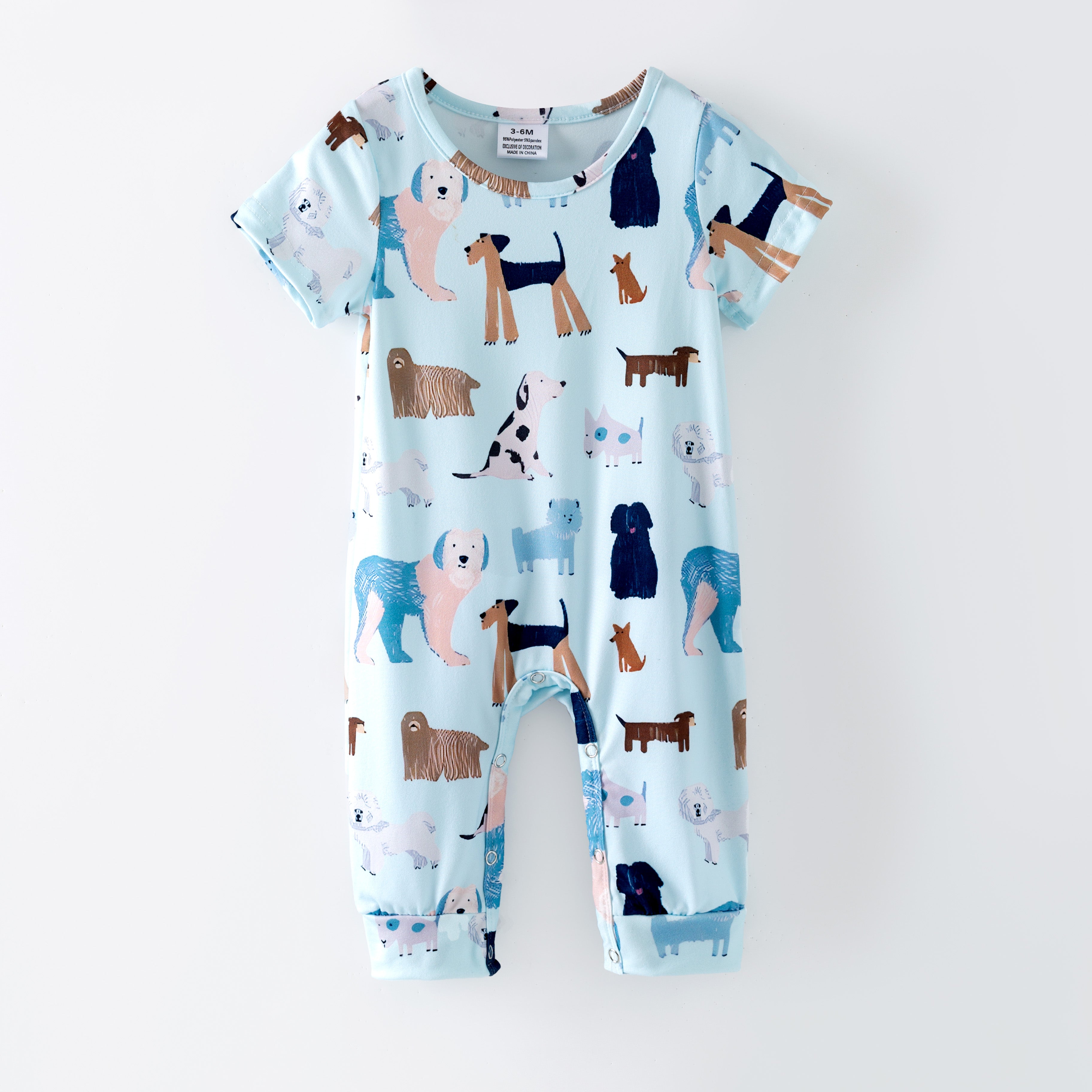 (Pre Order,Prepack Zone)Boys Spring Animal Print Top&Romper