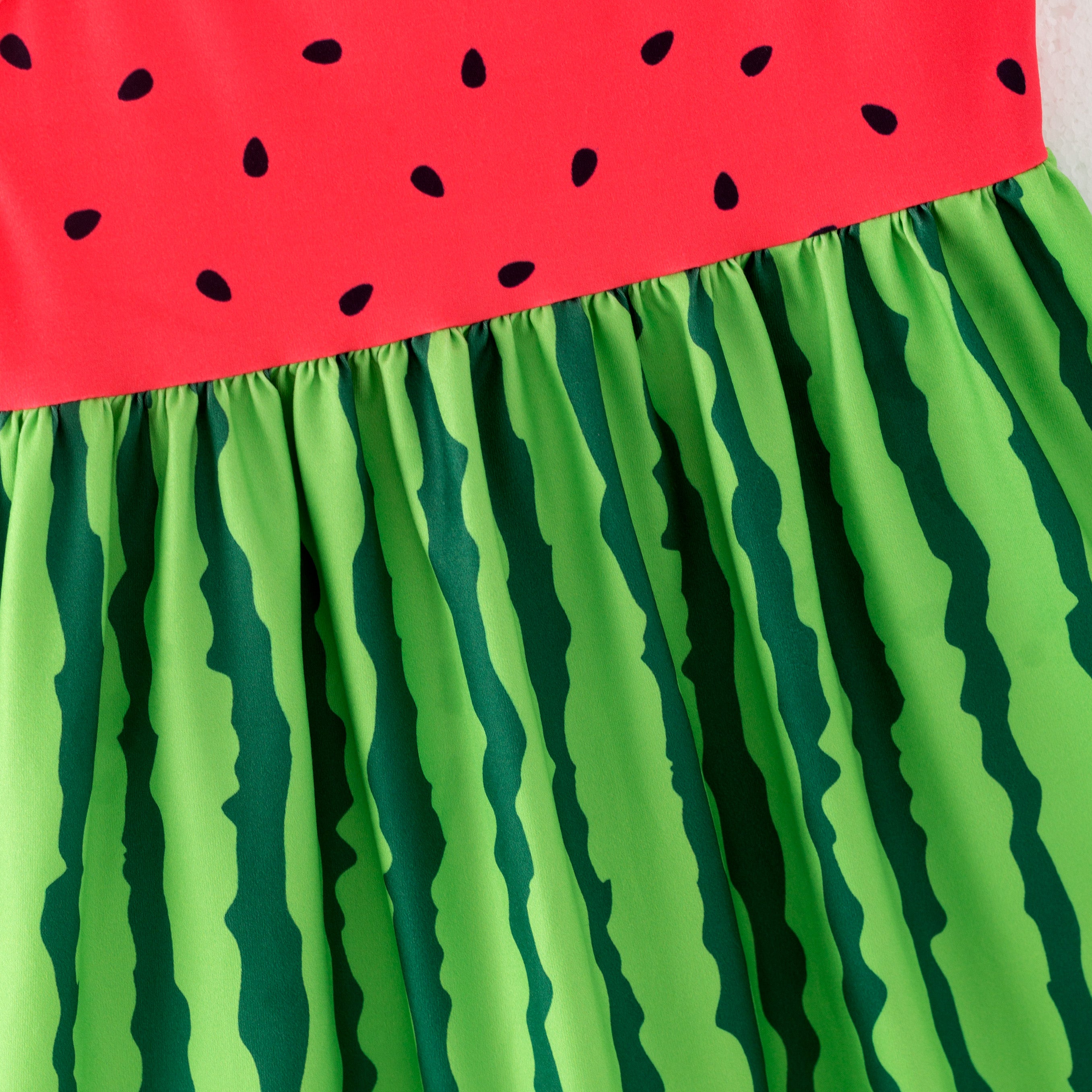 (Pre Order)Girls Spring and Summer Floral&Fruit Print Slip Dress