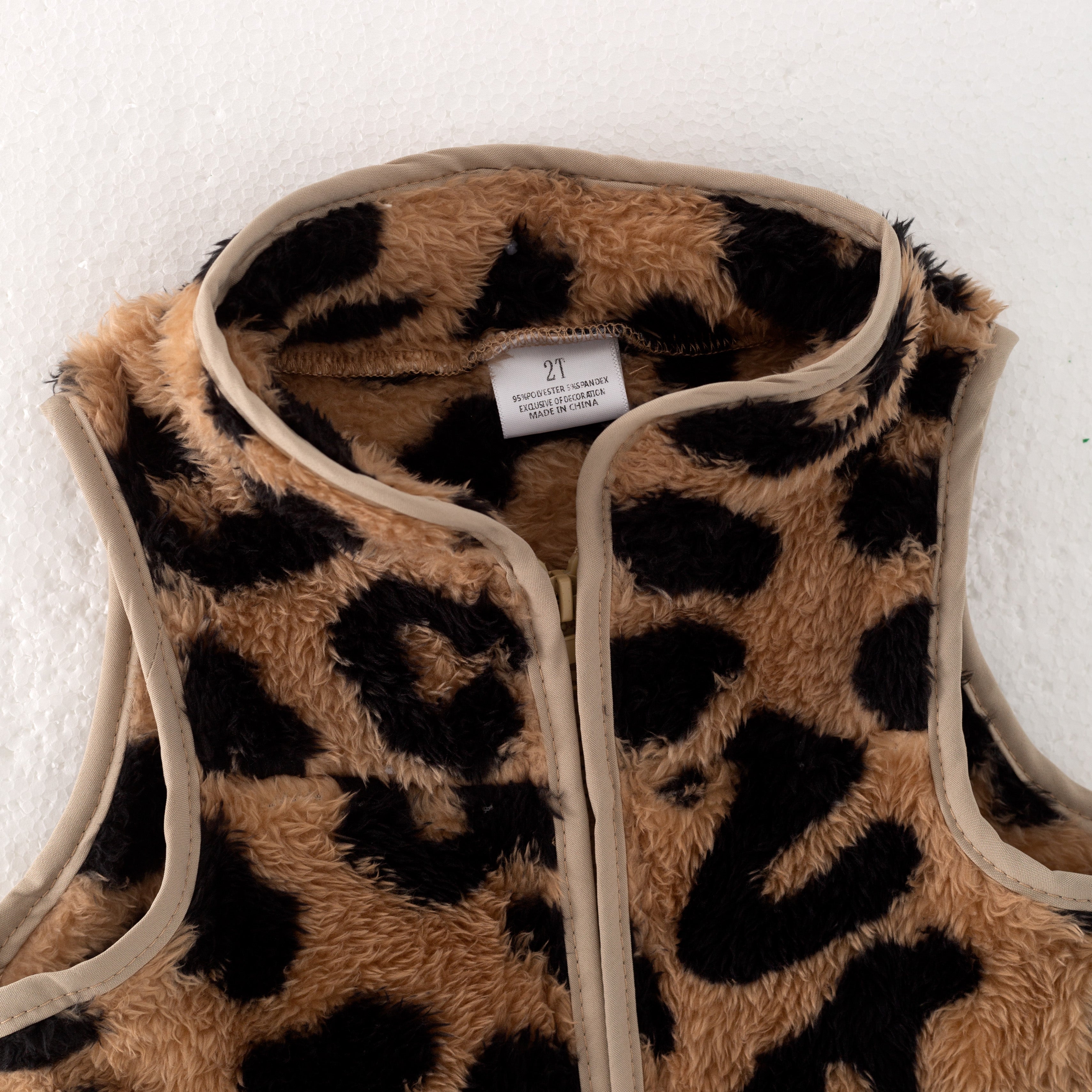 (In Stock L1-5-3)Mommy and Me Fall Leopard Print Vest