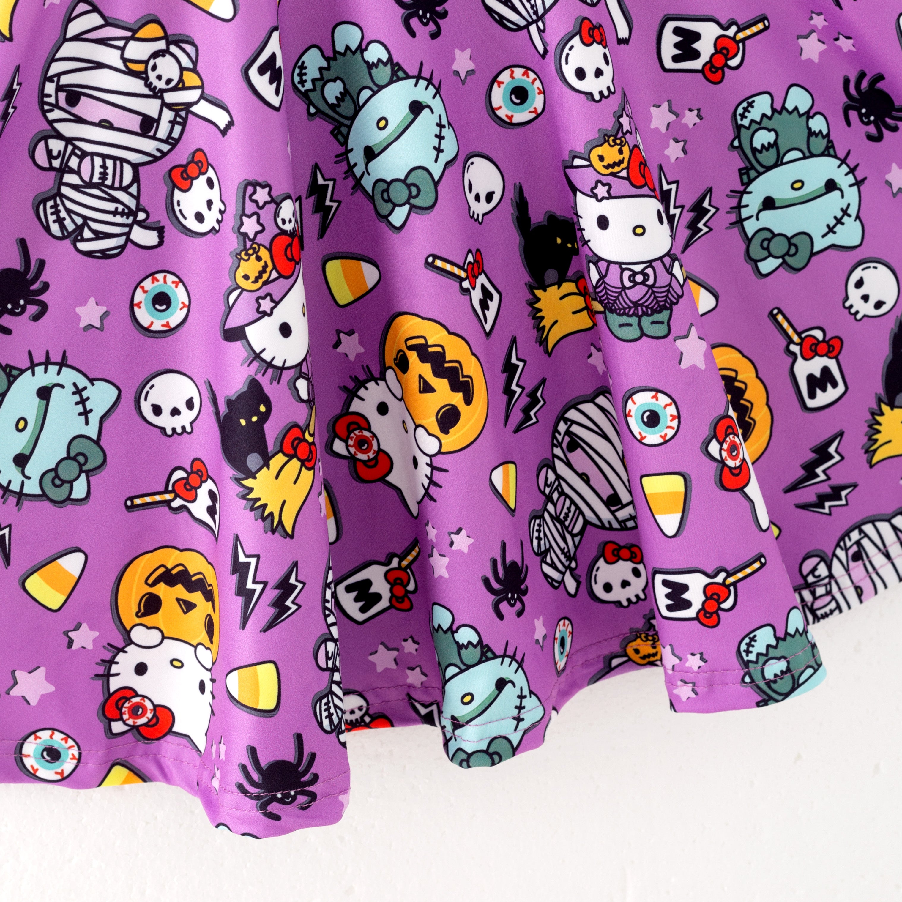 (Pre Order,Prepack Zone)Girls Halloween Witch Print Dress