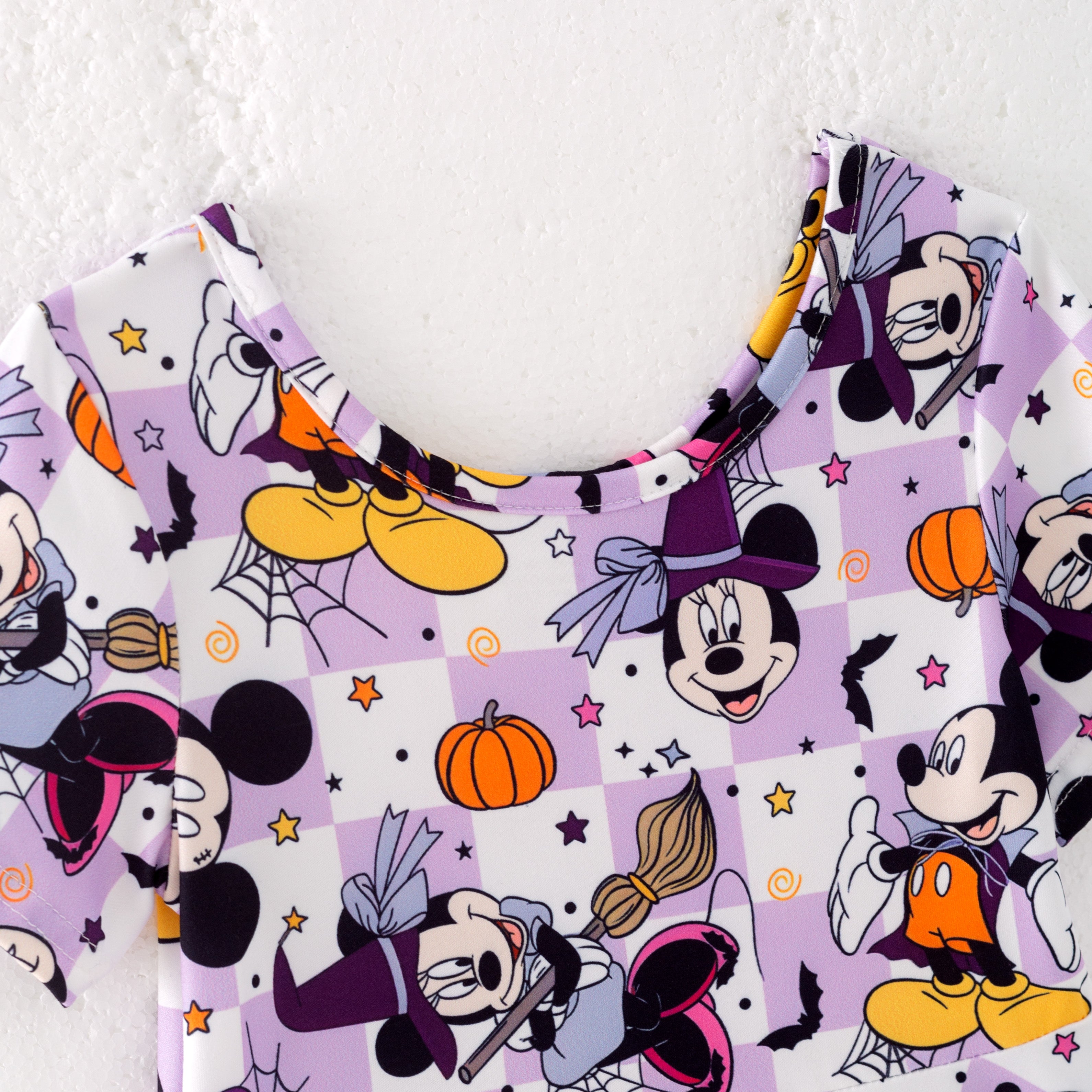 (Pre Order)Girls Halloween Cartoon Print Dress