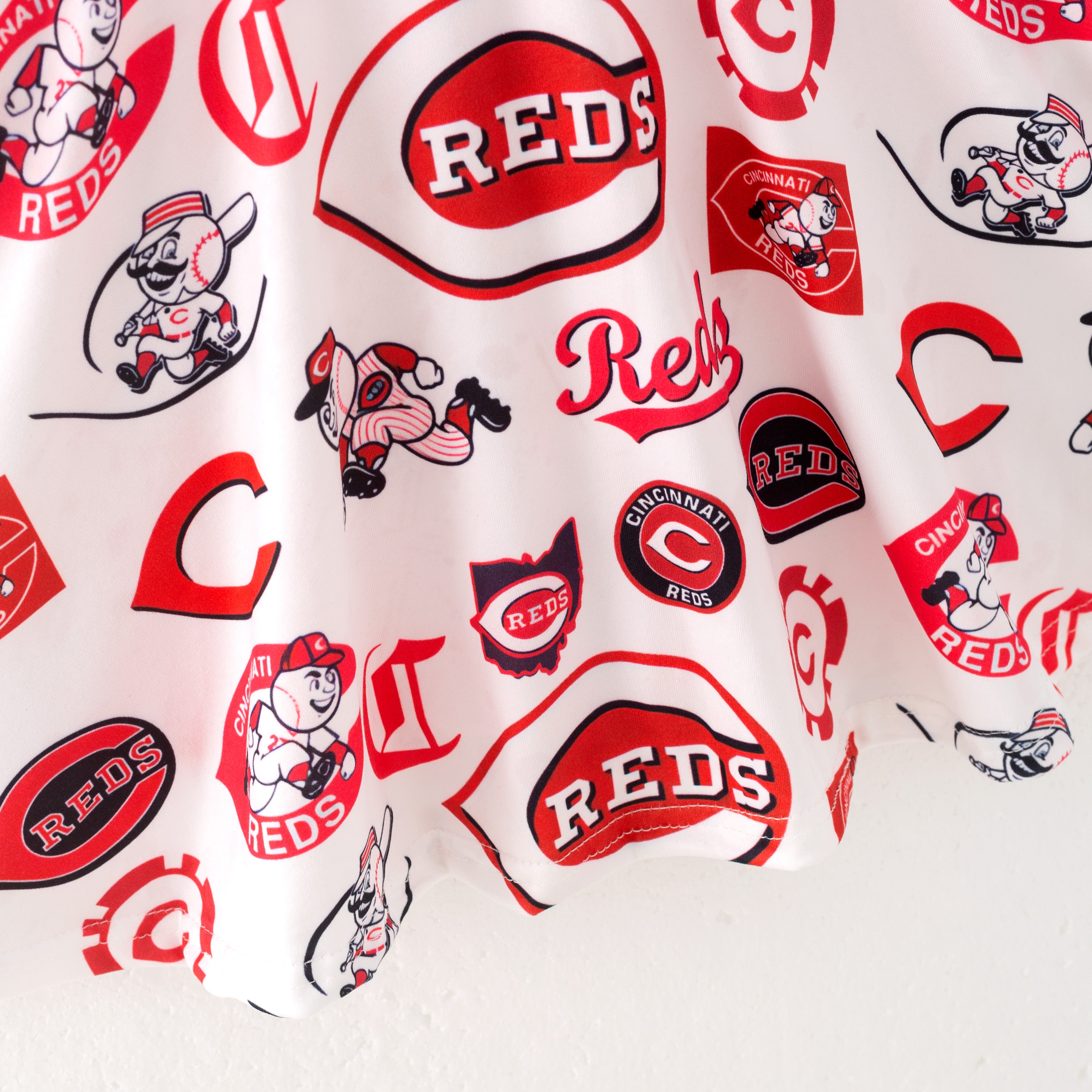 (Pre Order)Girls Spring and Summer Baseball Print Skort Dress