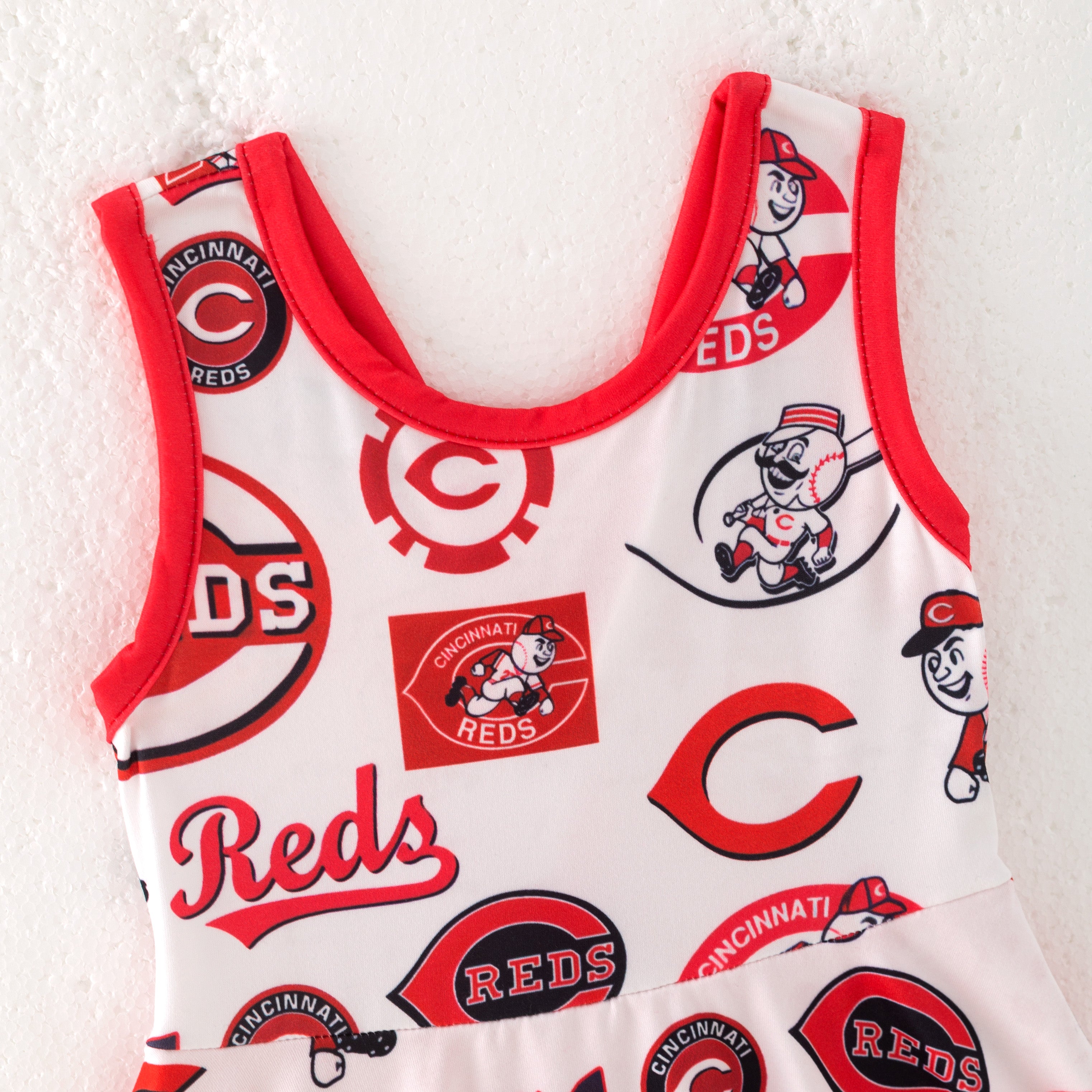 (Pre Order)Girls Spring and Summer Baseball Print Skort Dress