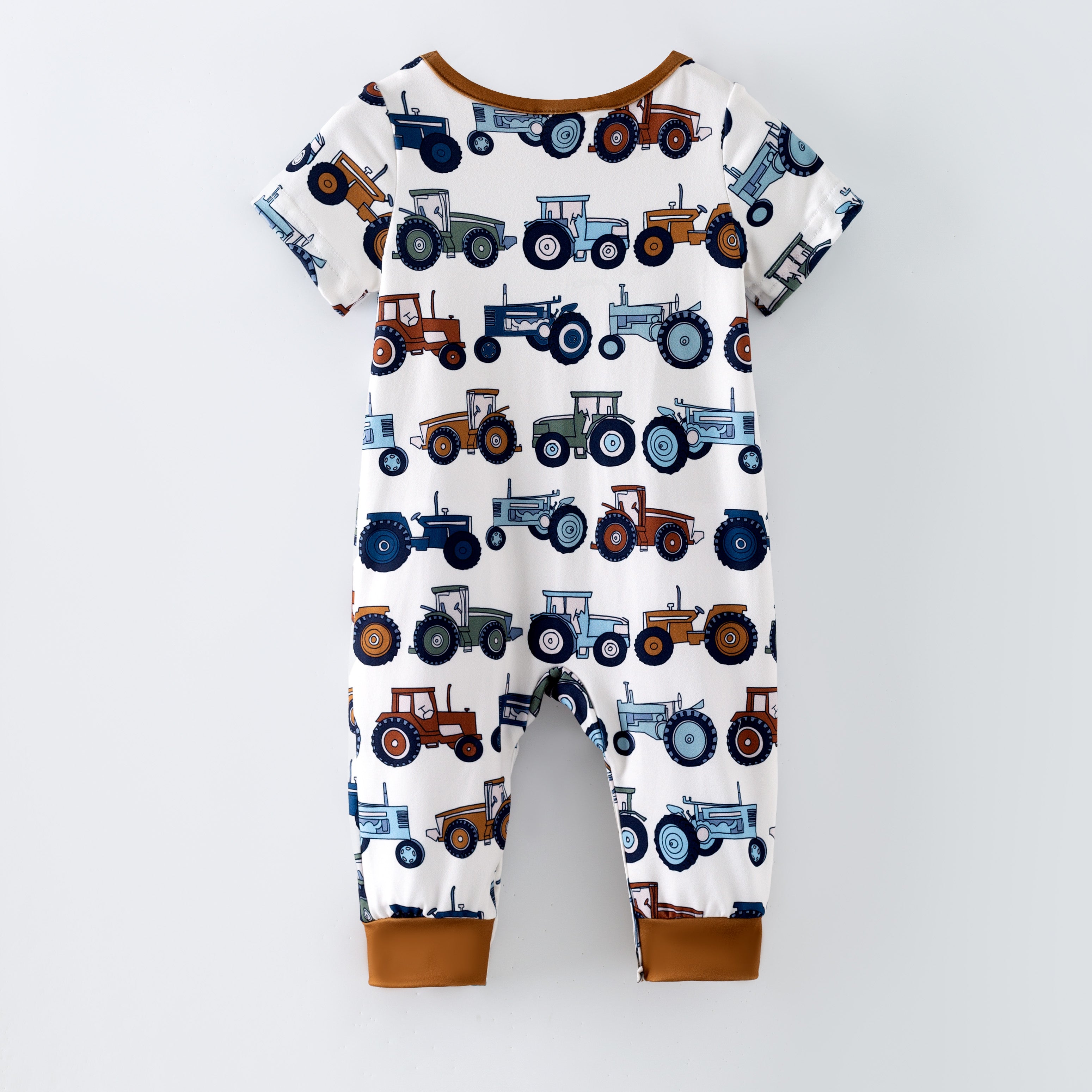 (Pre Order,Prepack Zone)Boys Spring Car Print Top&Romper