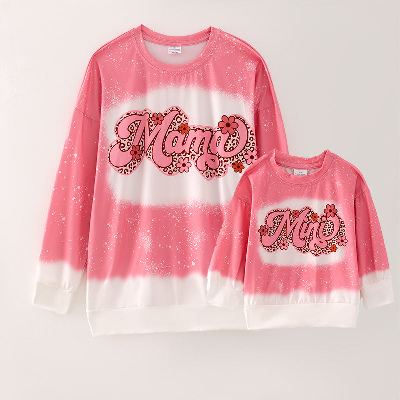 (In Stock G22-1-2 G22-3-2)Mommy and Me Valentine's Day Print Top