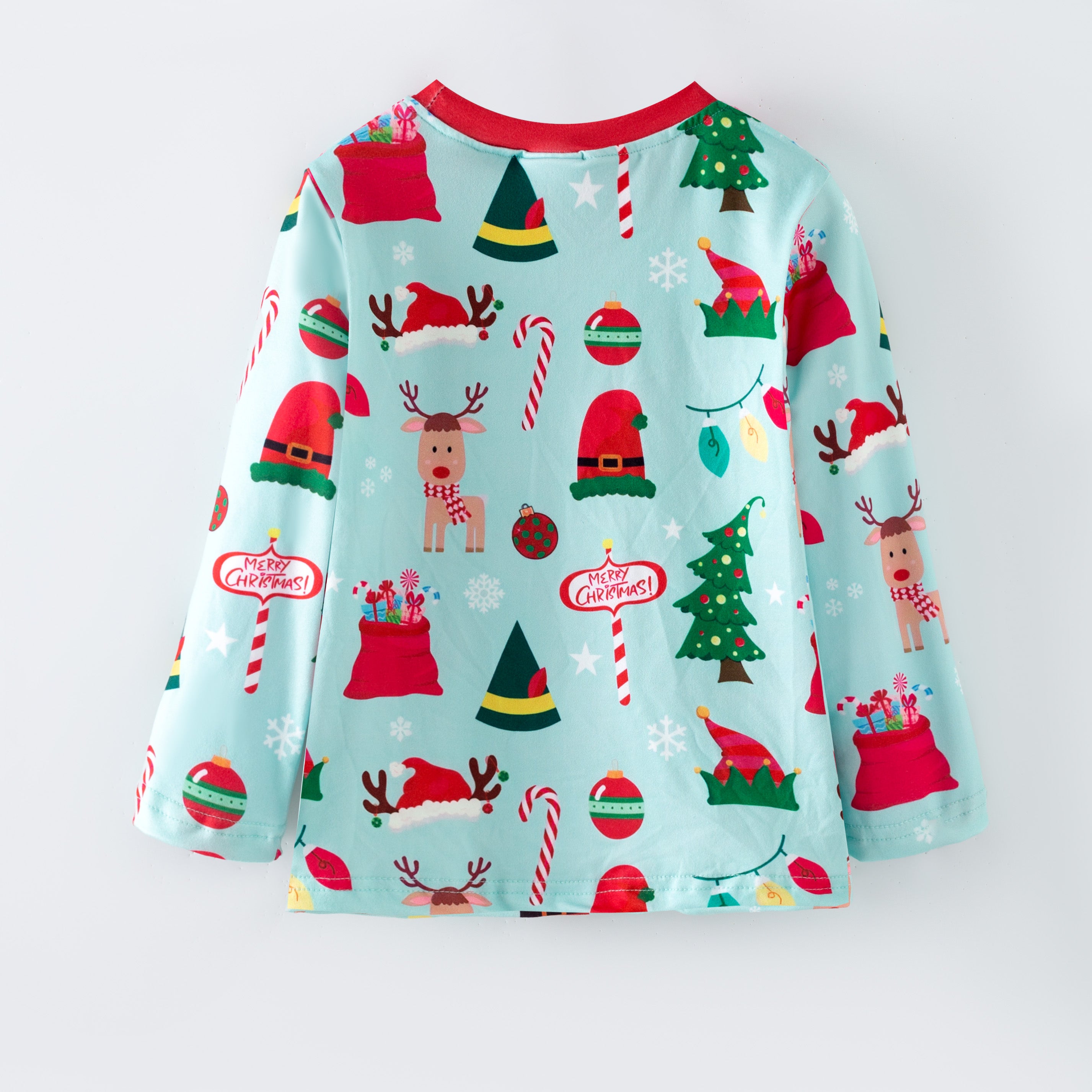 (Pre Order,Prepack Zone)Boys Christmas Print Top(Mix Size)