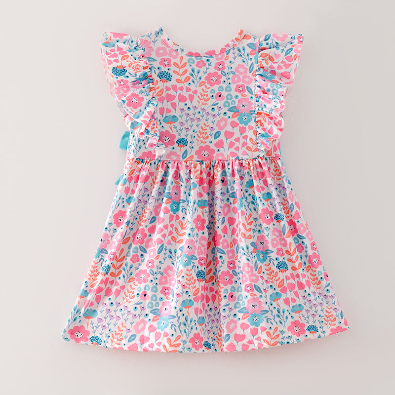 (In Stock E5-4-1)Girls Easter Embroidery Smocked Dress