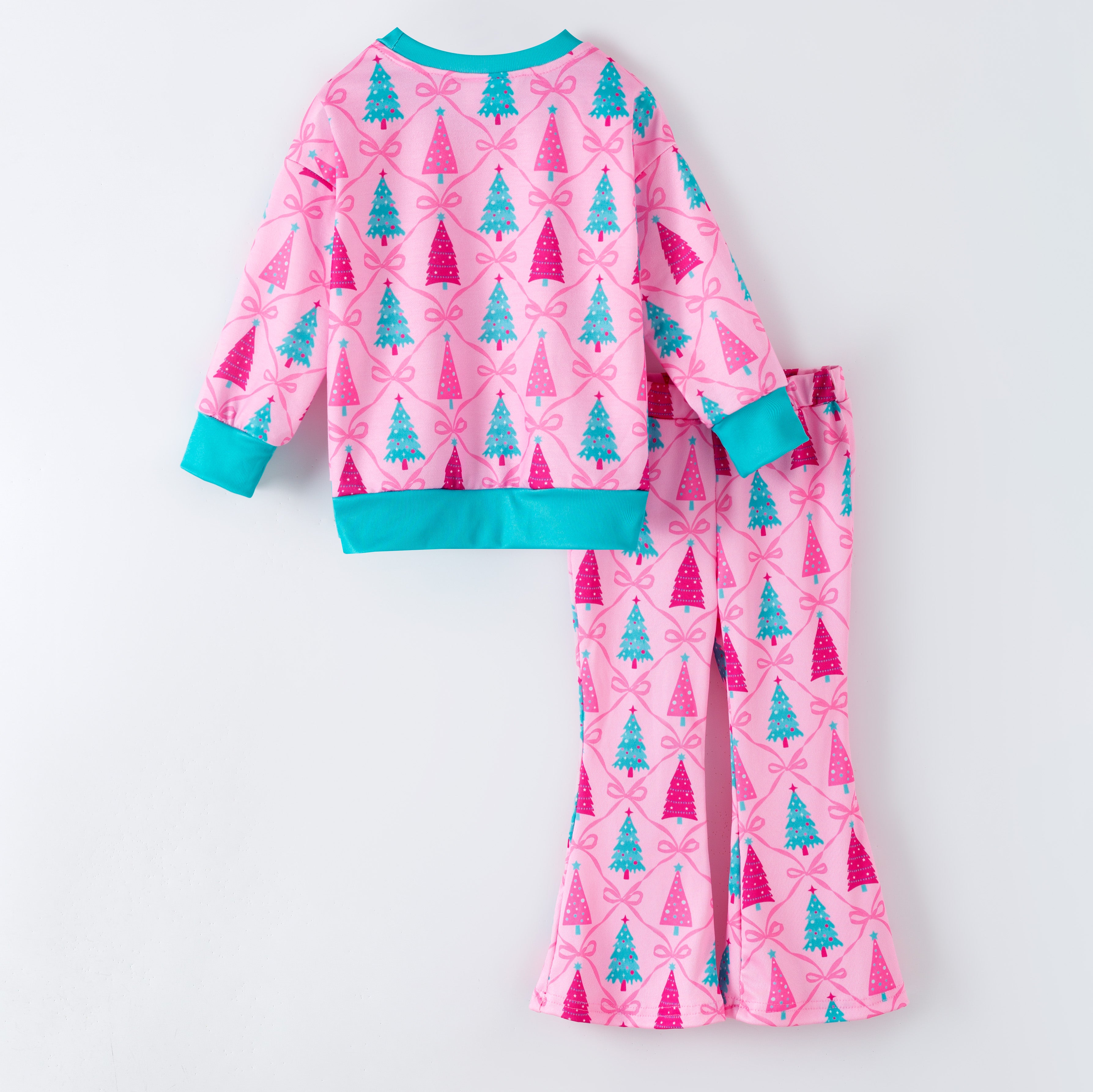 (Pre Order,Prepack Zone)Girls Christmas Print Set(Mix Size)