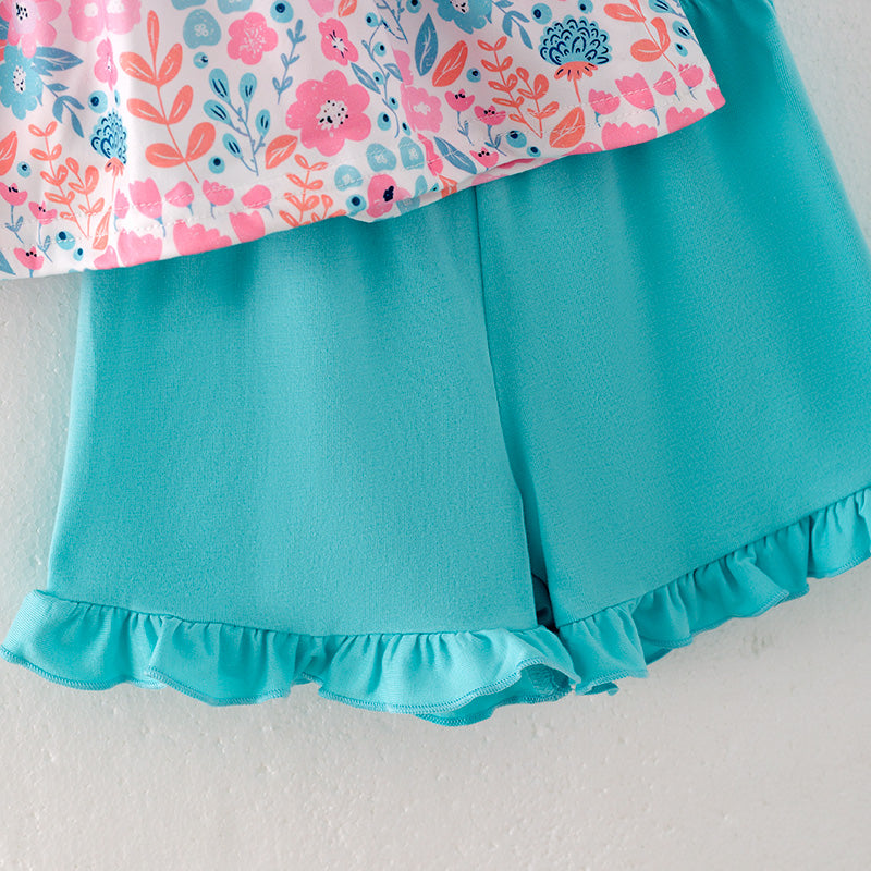 (In Stock)Girls Easter Embroidery Smocked Outfit Set