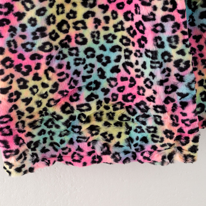 (In Stock L16-4-1)Adults Fall and Winter Leopard Print Coat