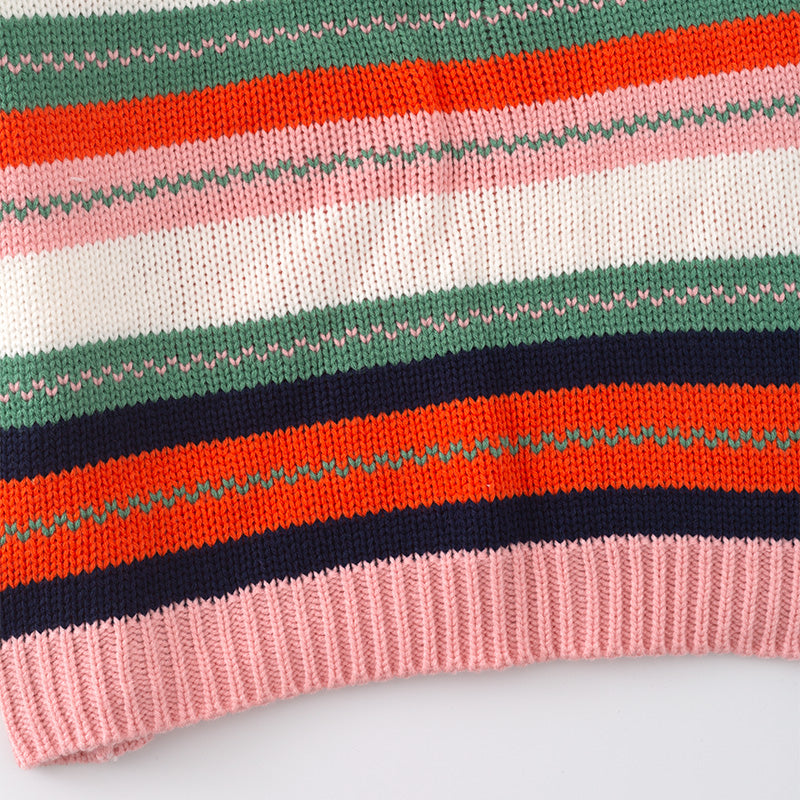 (In Stock L16-4-3 L16-1-3)Mommy and Me Fall Color Matching Sweater