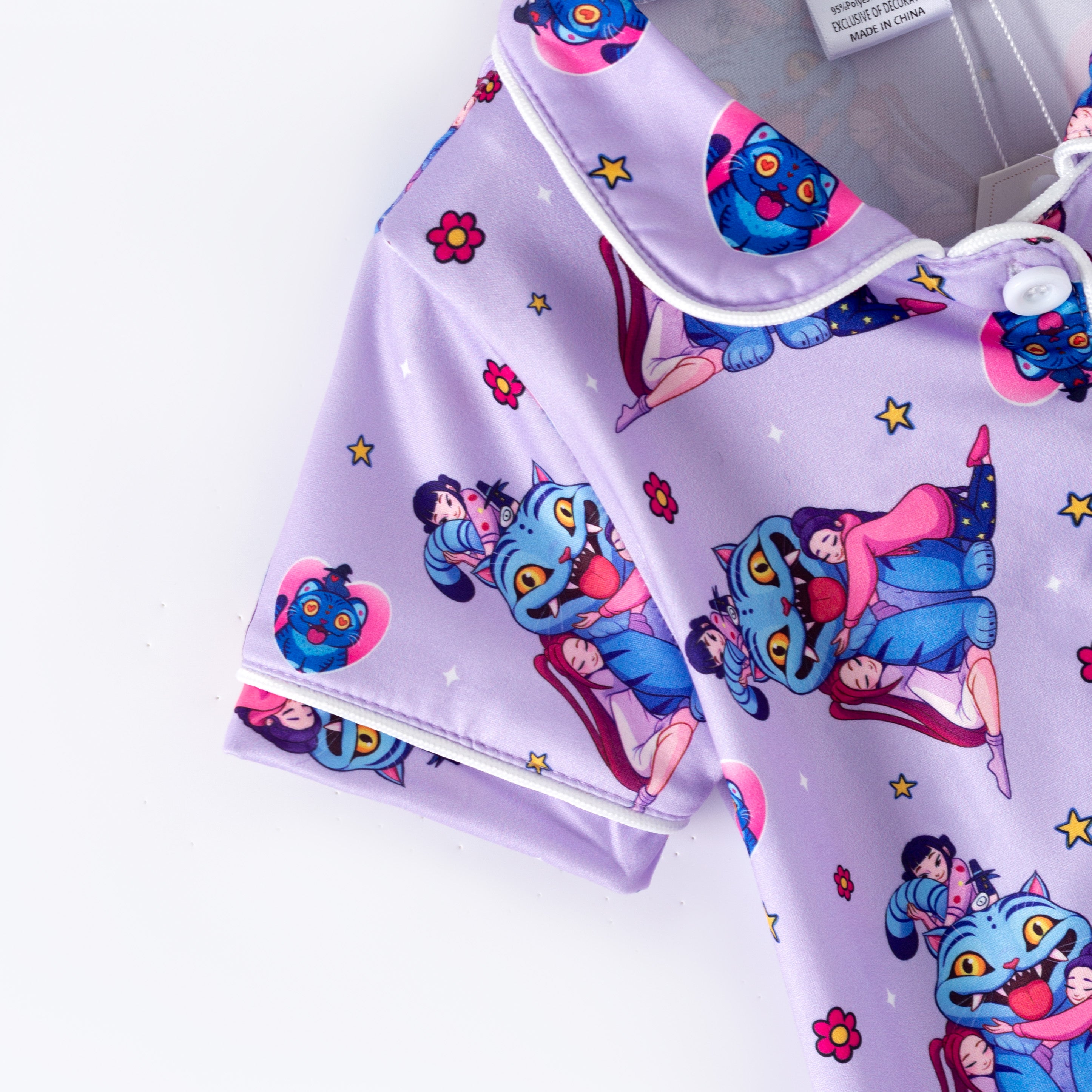 (Pre Order,Prepack Zone)Girls Movie Character Print Pajamas(Mix Size)