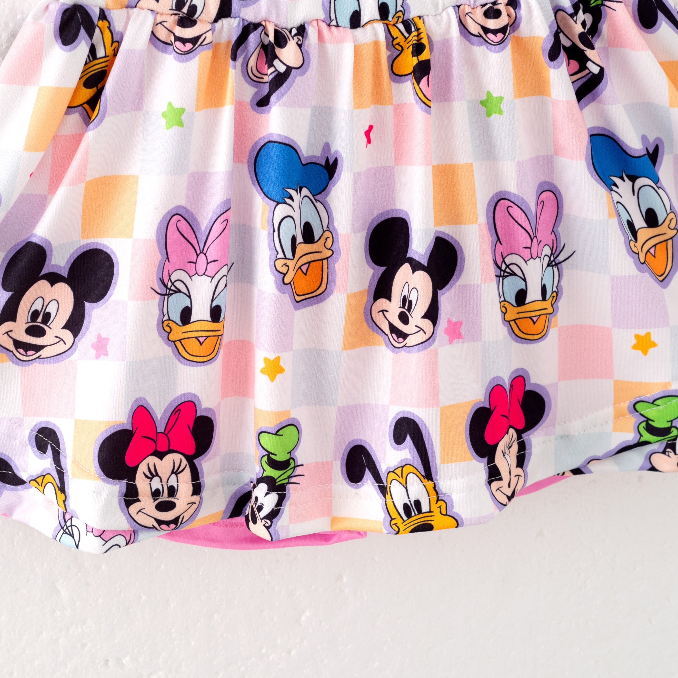 (Pre Order)Girls Summer Cartoon Print Skort Set