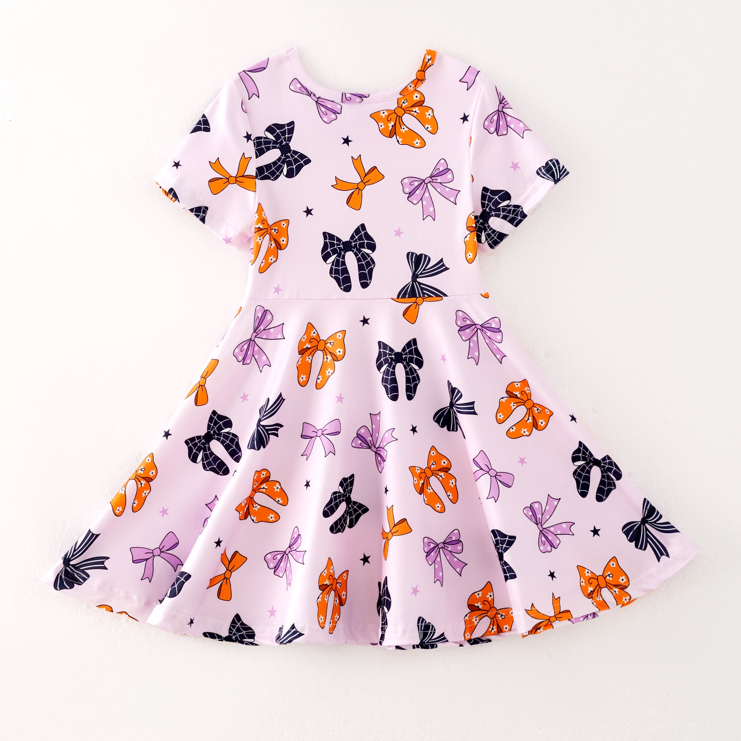 (Pre Order,Prepack Zone)Girls Halloween Cartoon Print Dress