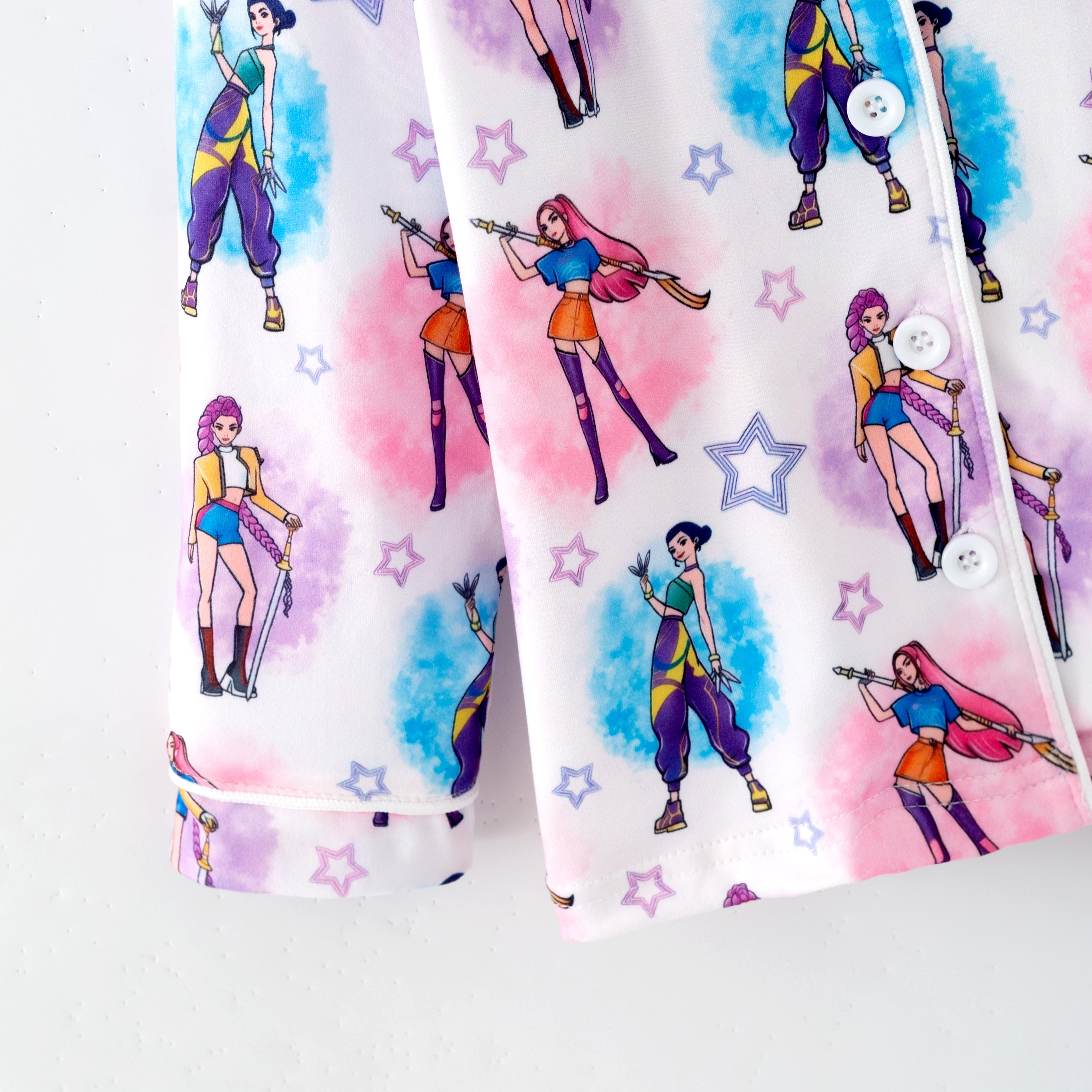 (Pre Order,Prepack Zone)Girls Movie Character Print Pajamas(Mix Size)