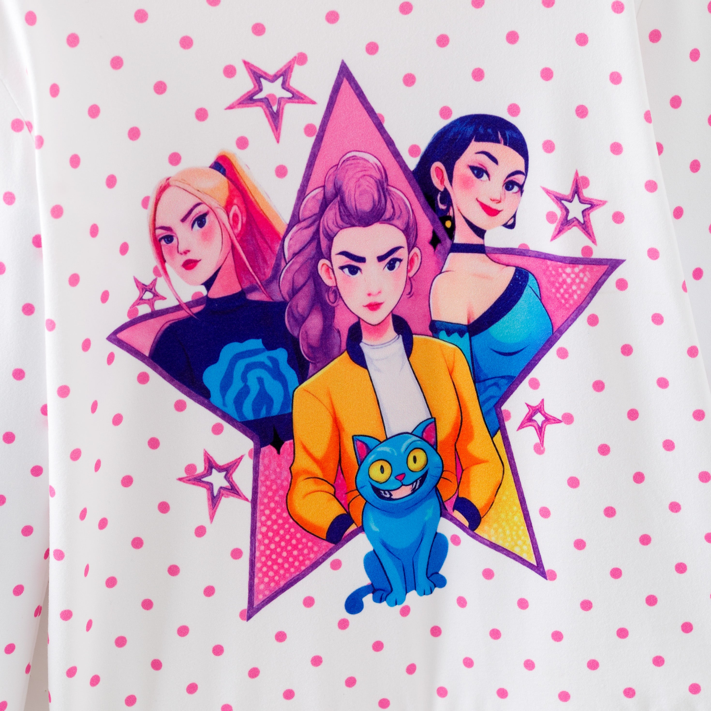 (Pre Order,Prepack Zone)Girls Movie Character Print Hoodie(Mix Size)