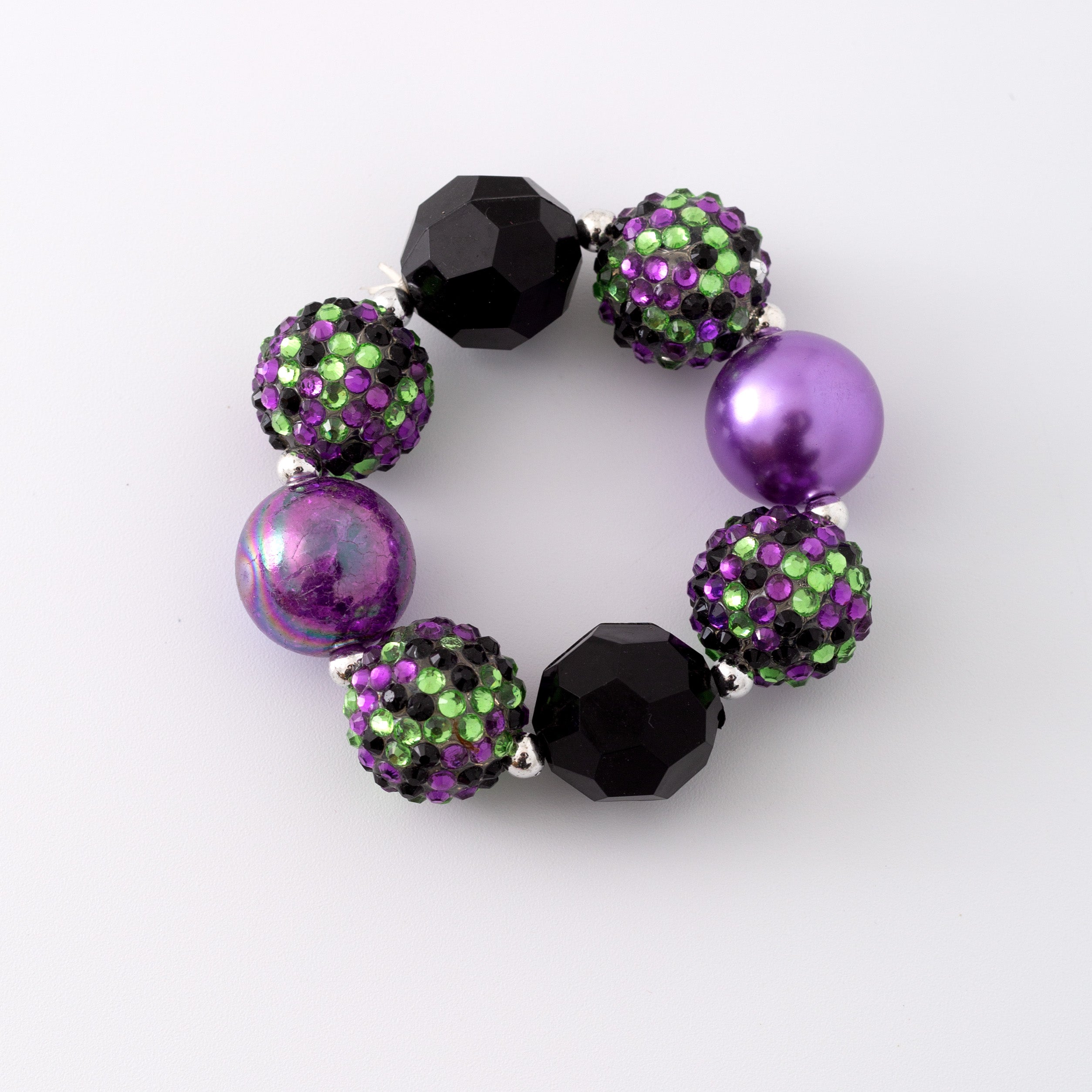 (In Stock G11)Girls Rhinestone Beaded Bracelet
