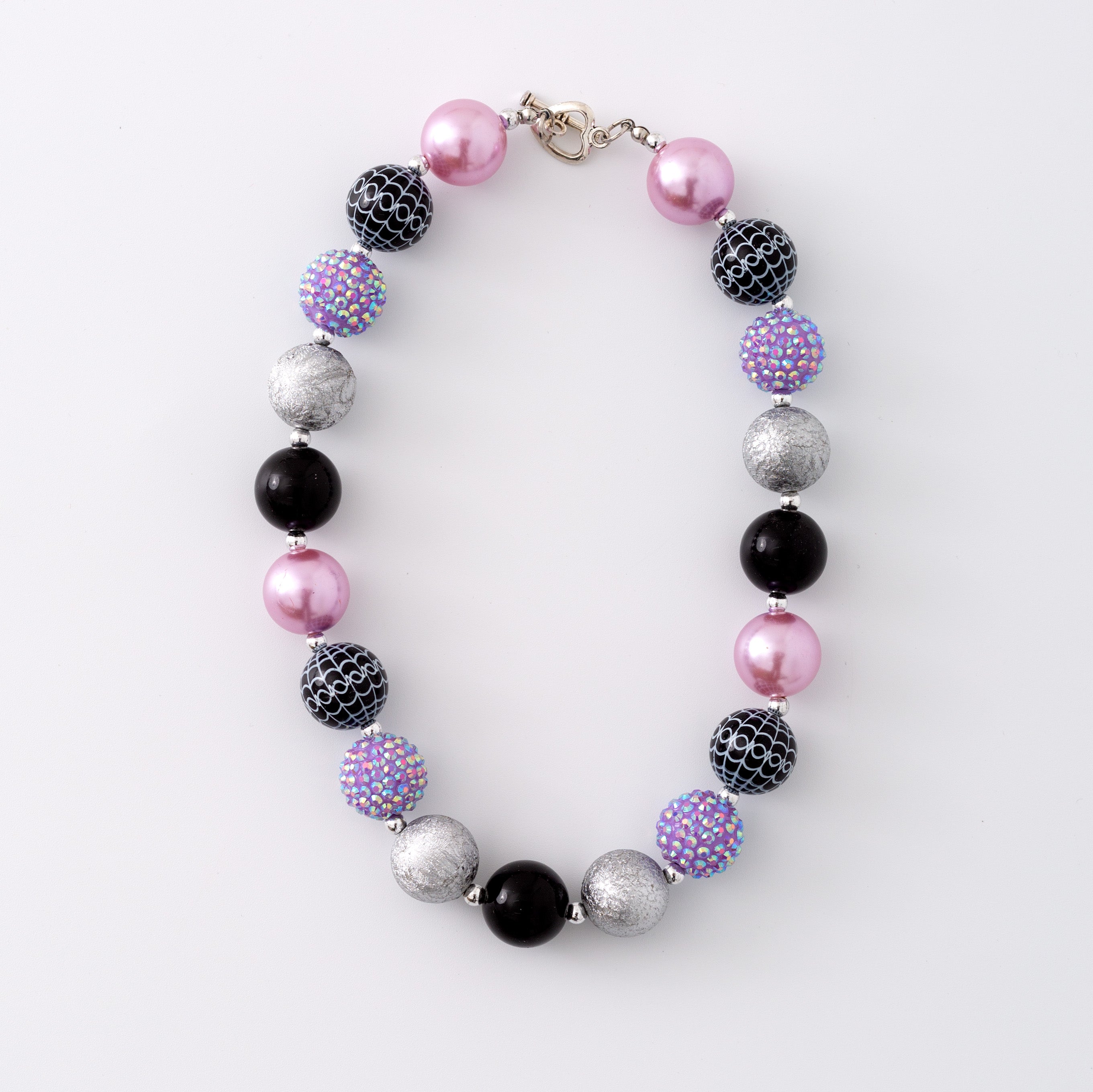 (In Stock G11)Girls Rhinestone Beaded Necklace