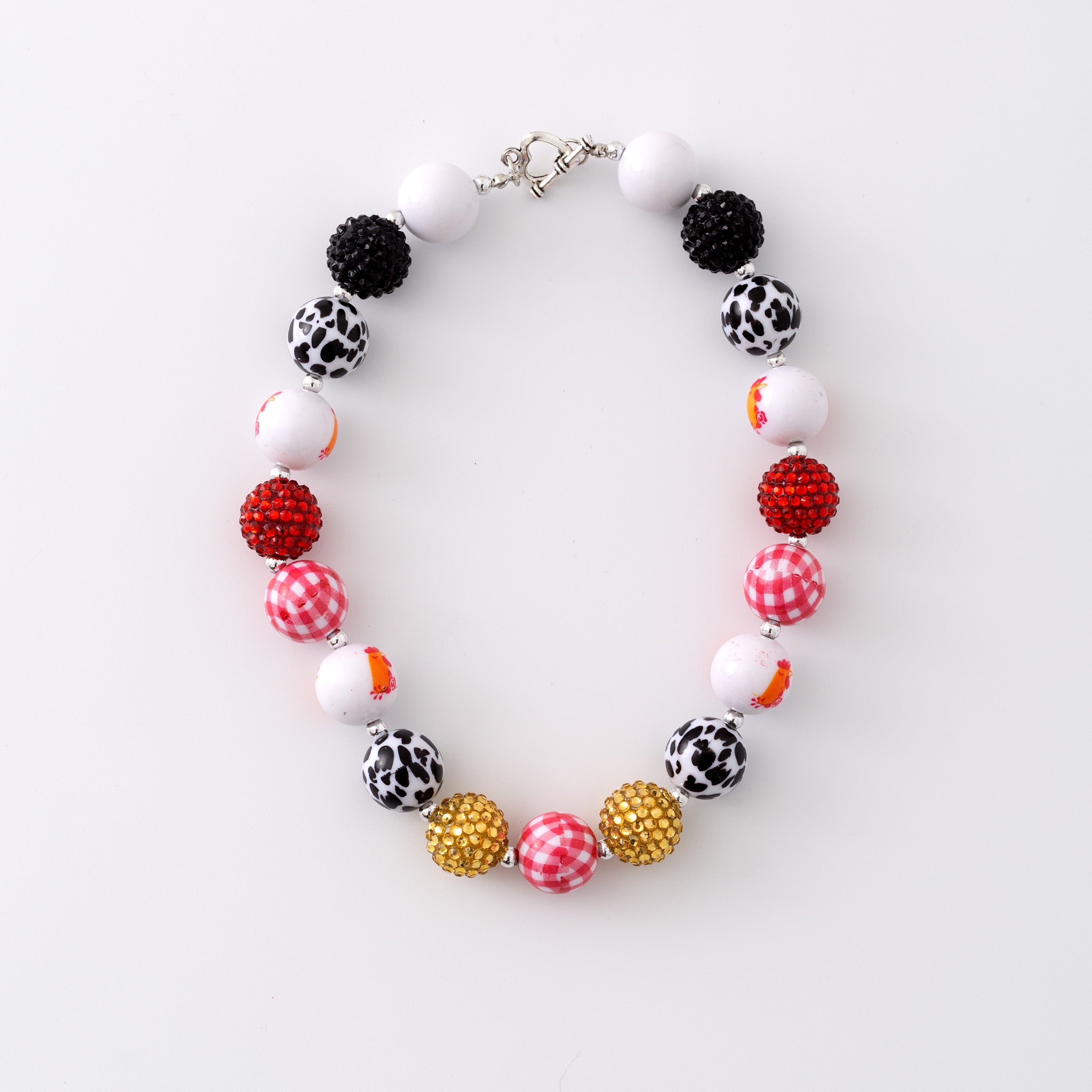 (In Stock G11)Girls Rhinestone Beaded Necklace