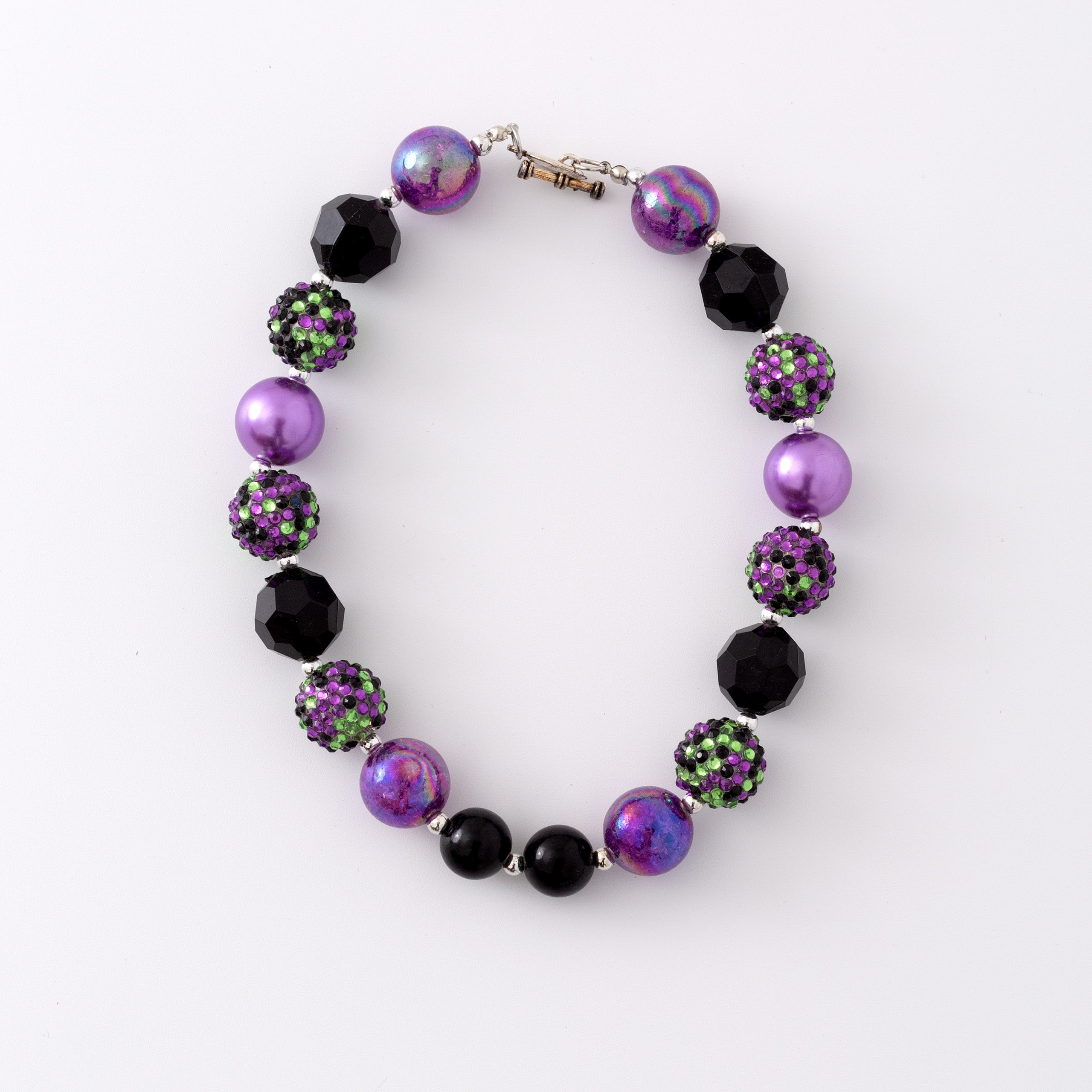 (In Stock G11)Girls Rhinestone Beaded Necklace