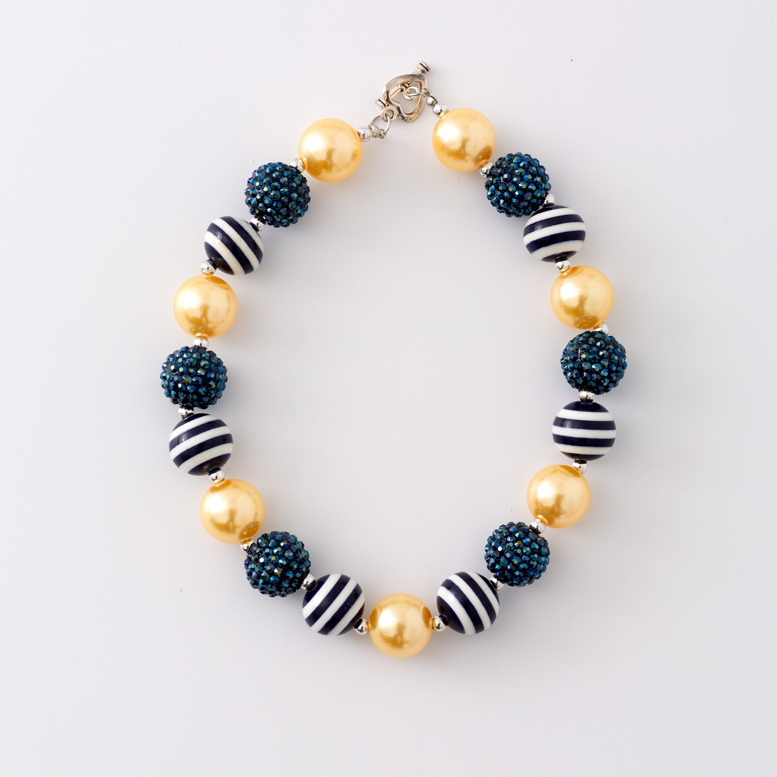 (In Stock G11)Girls Rhinestone Beaded Necklace