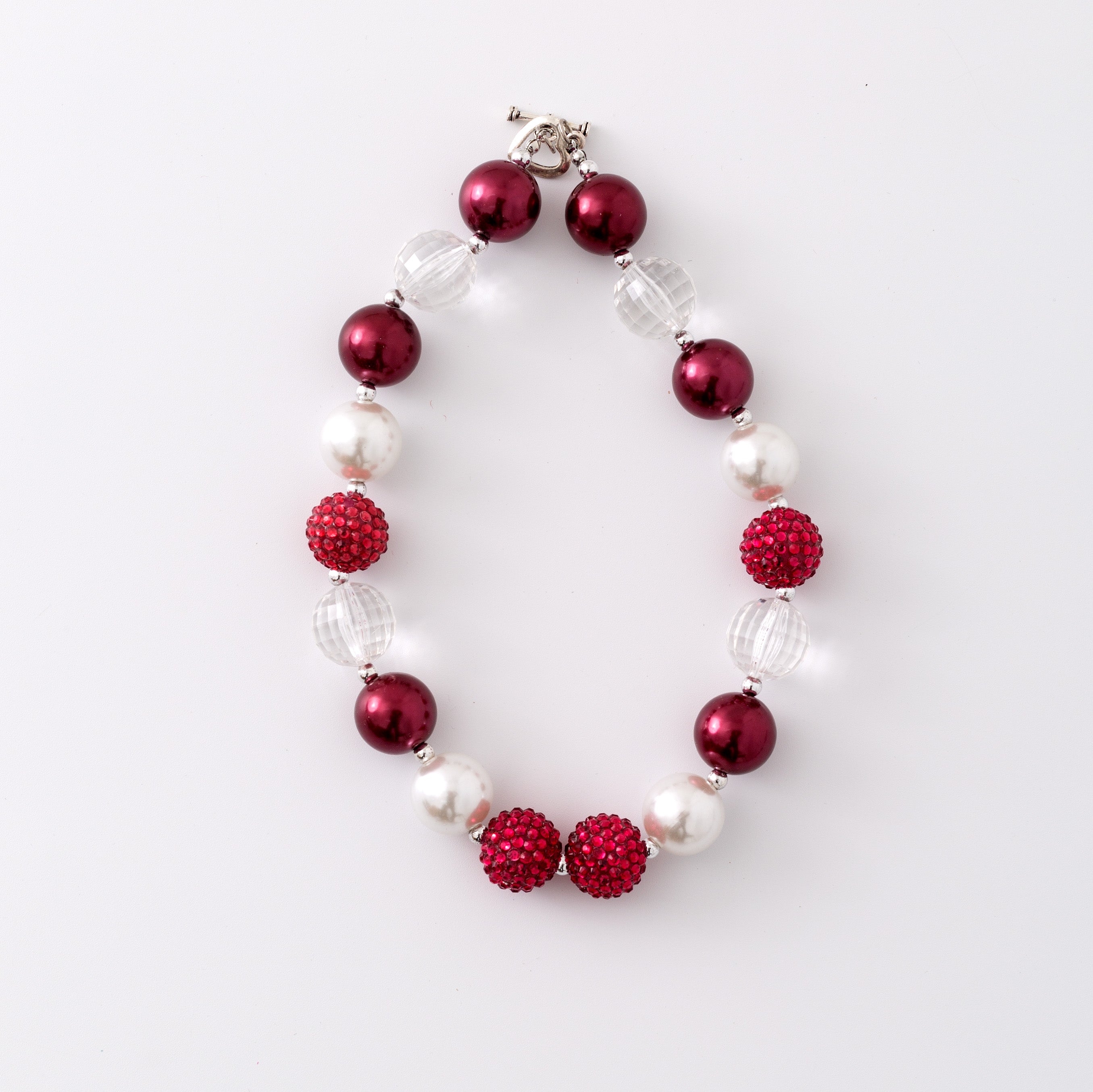 (In Stock G11)Girls Rhinestone Beaded Necklace