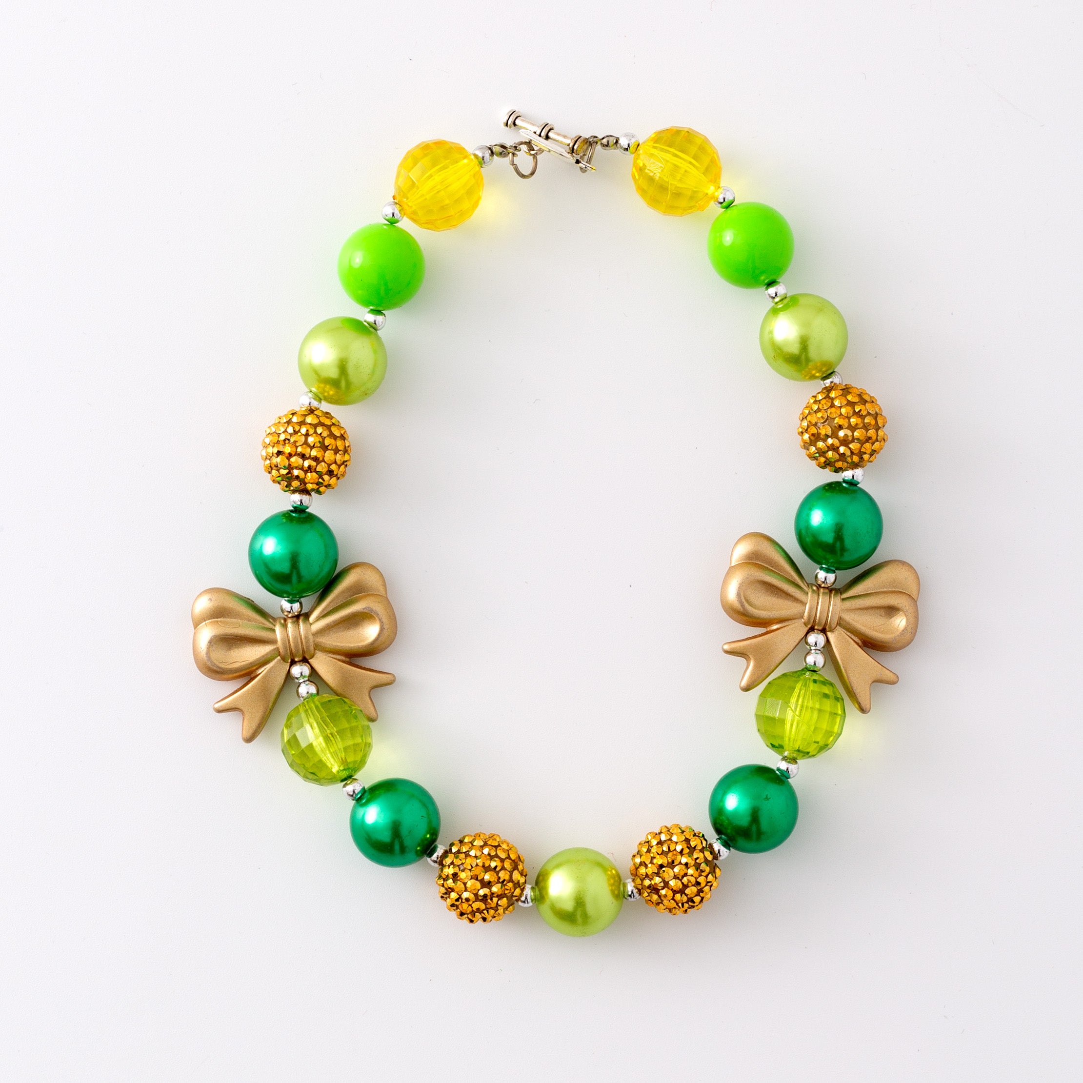 (In Stock G11)Girls Rhinestone Beaded Necklace