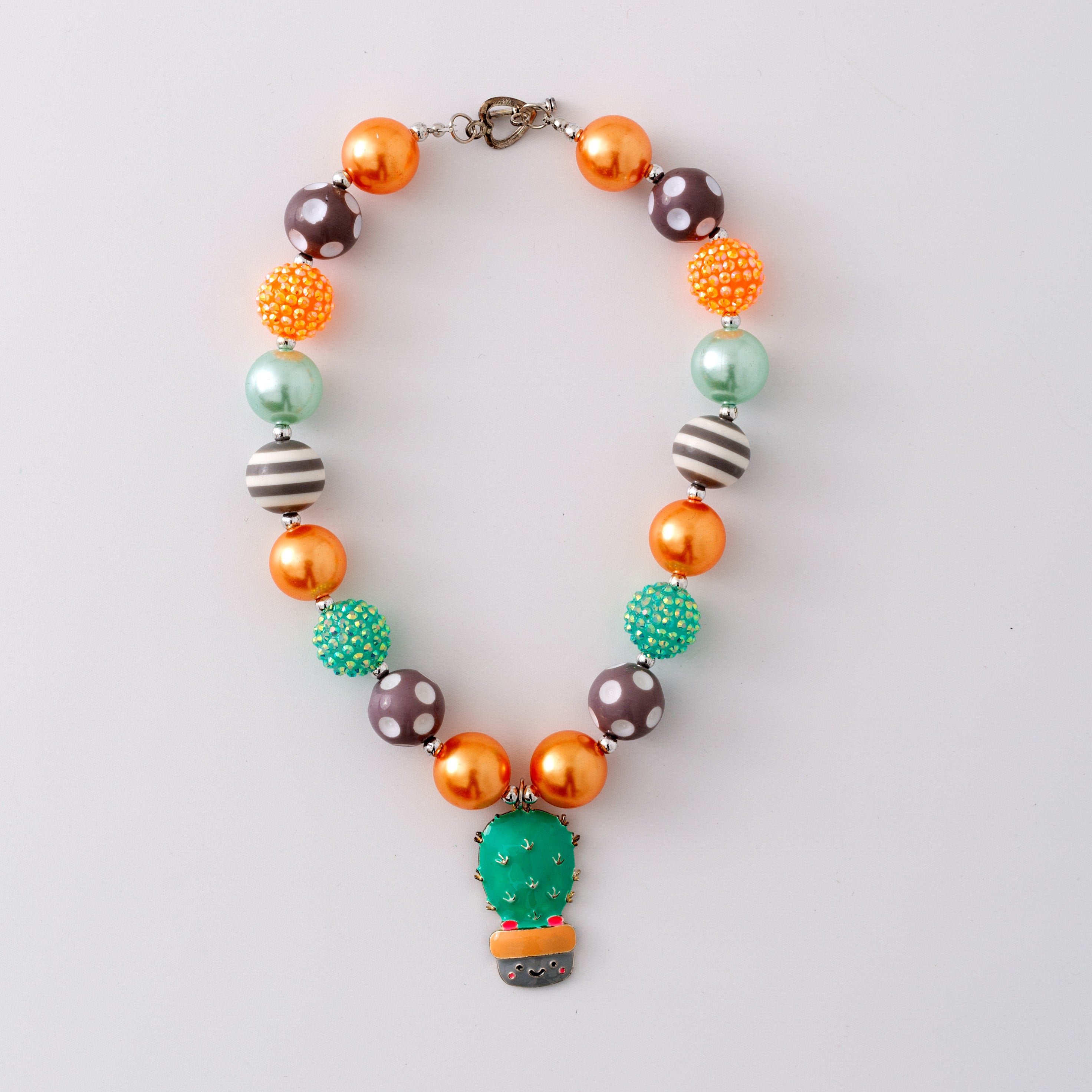 (In Stock G11)Girls Rhinestone Beaded Necklace