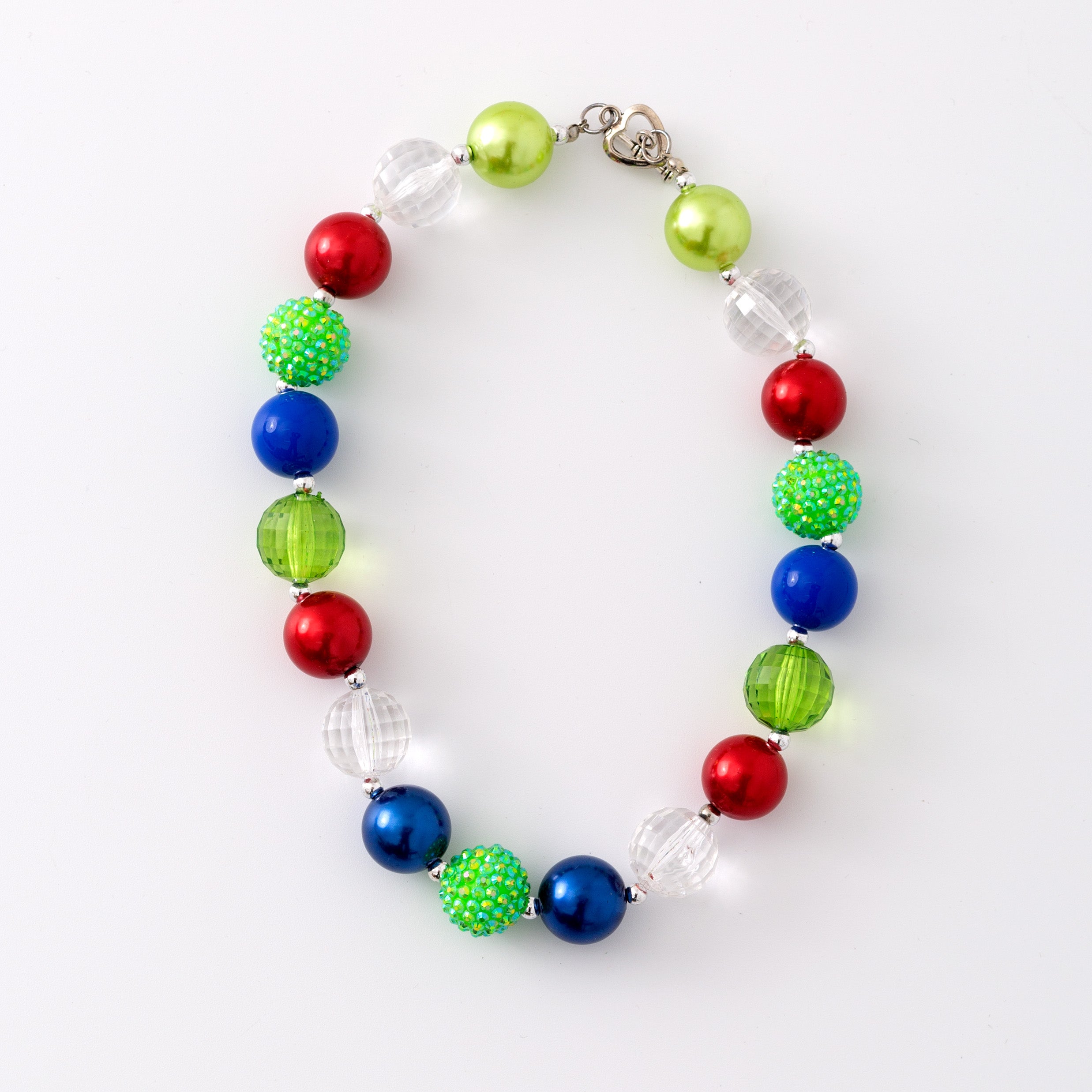 (In Stock G11)Girls Rhinestone Beaded Necklace
