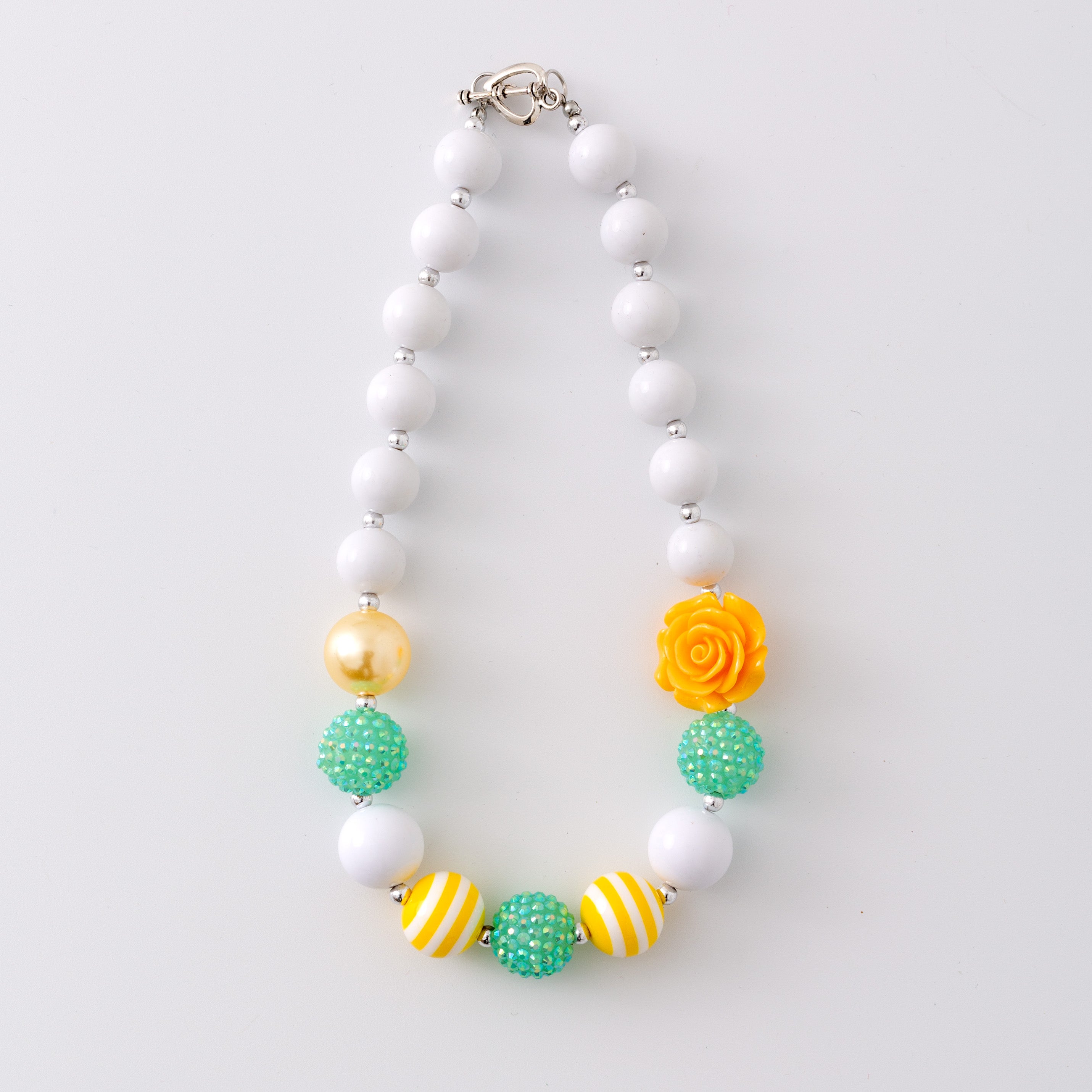 (In Stock G11)Girls Rhinestone Beaded Necklace