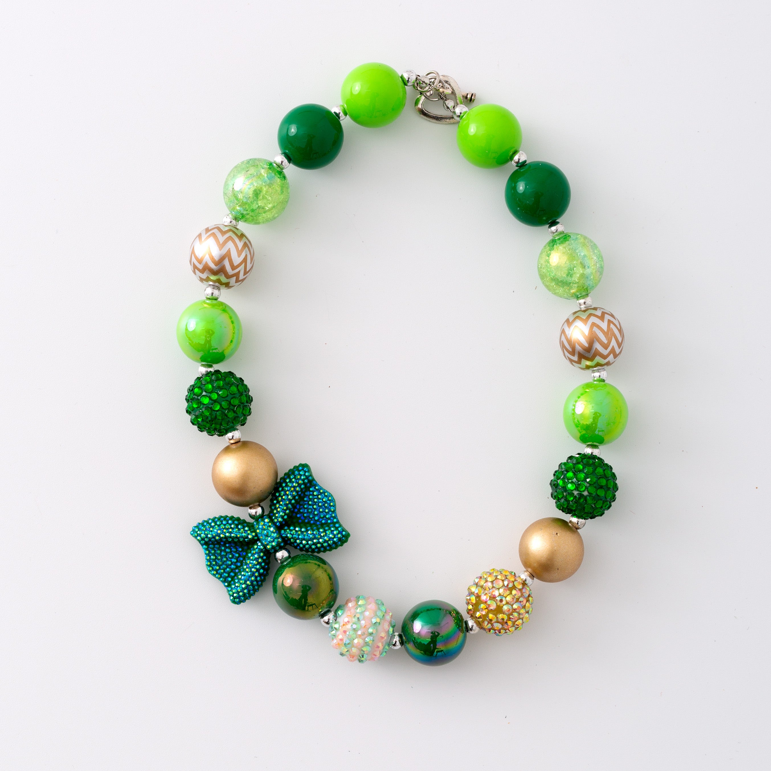 (In Stock G11)Girls Rhinestone Beaded Necklace