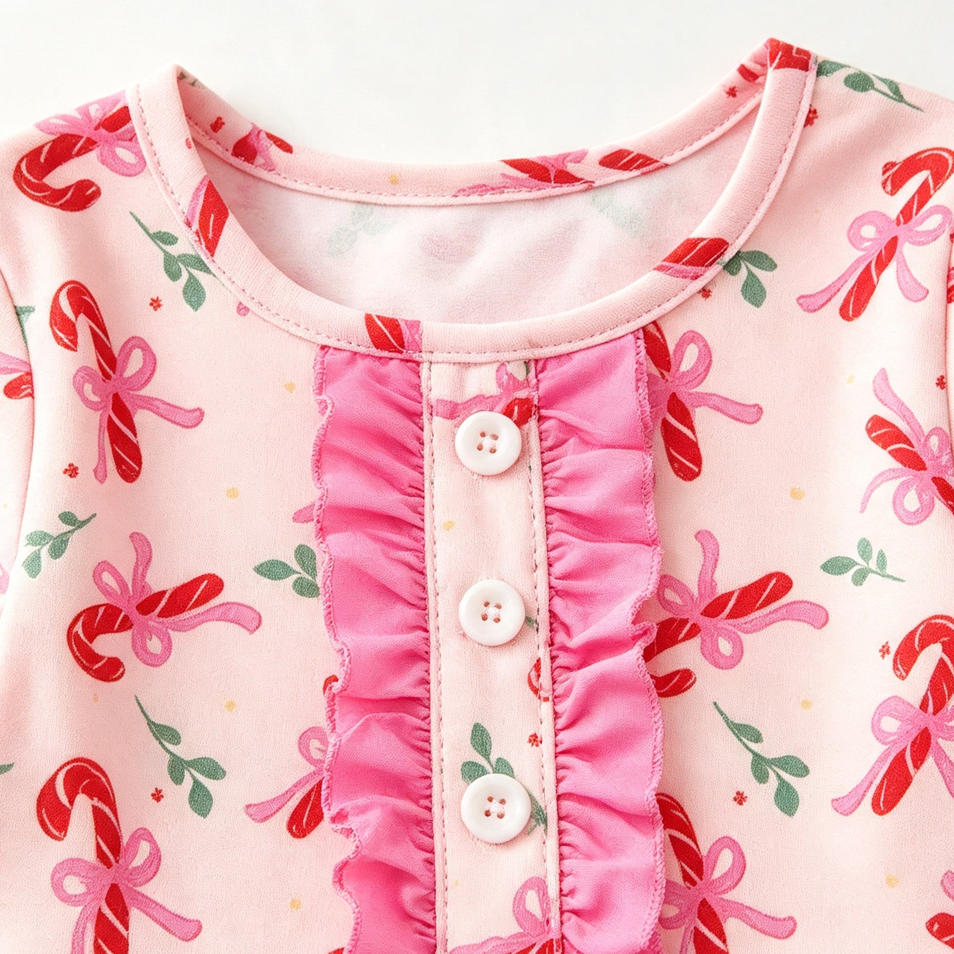 (Pre Order)Girls Christmas Print Dress with Pockets