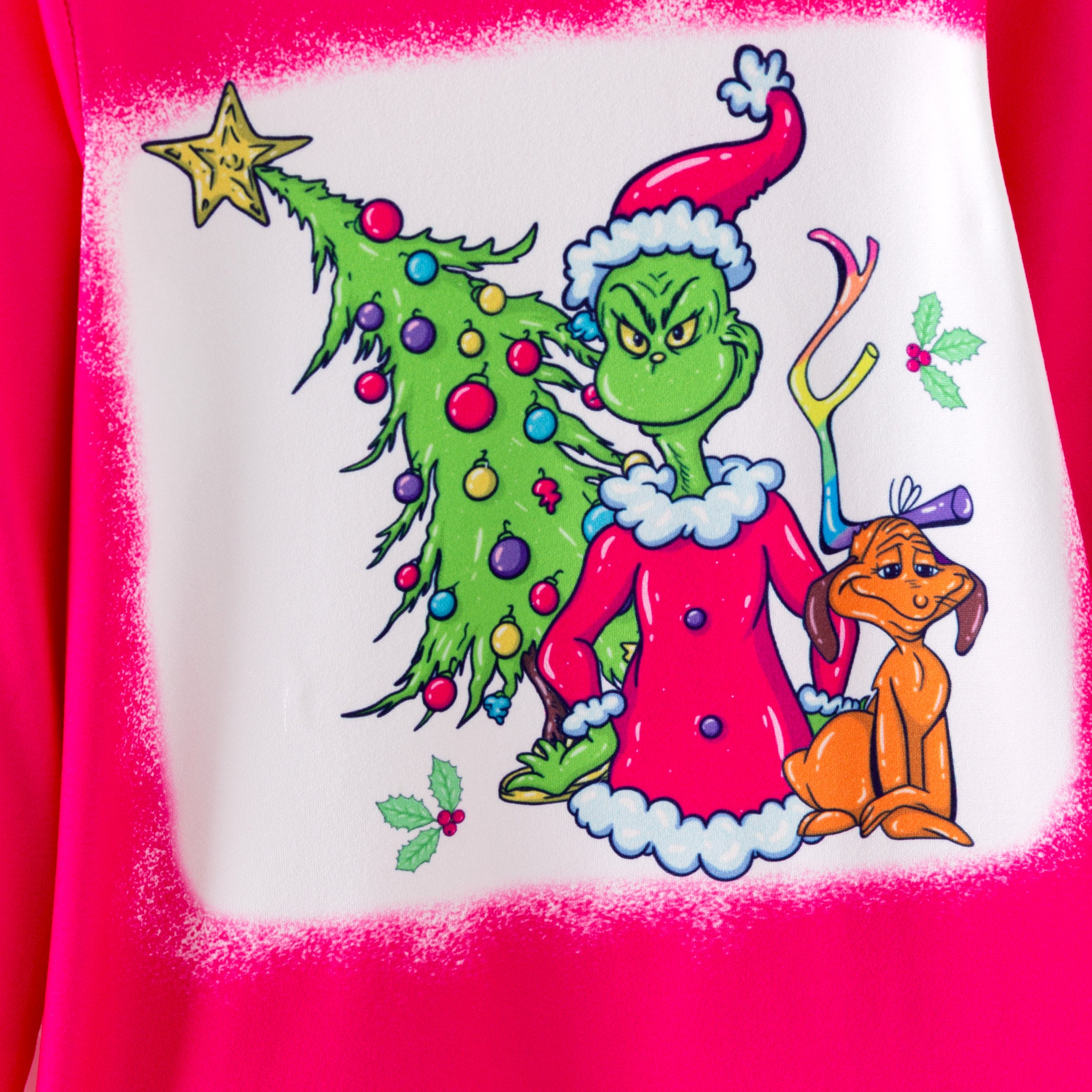 (Pre Order,Prepack Zone)Girls Christmas Cartoon Print Set(Mix Size)