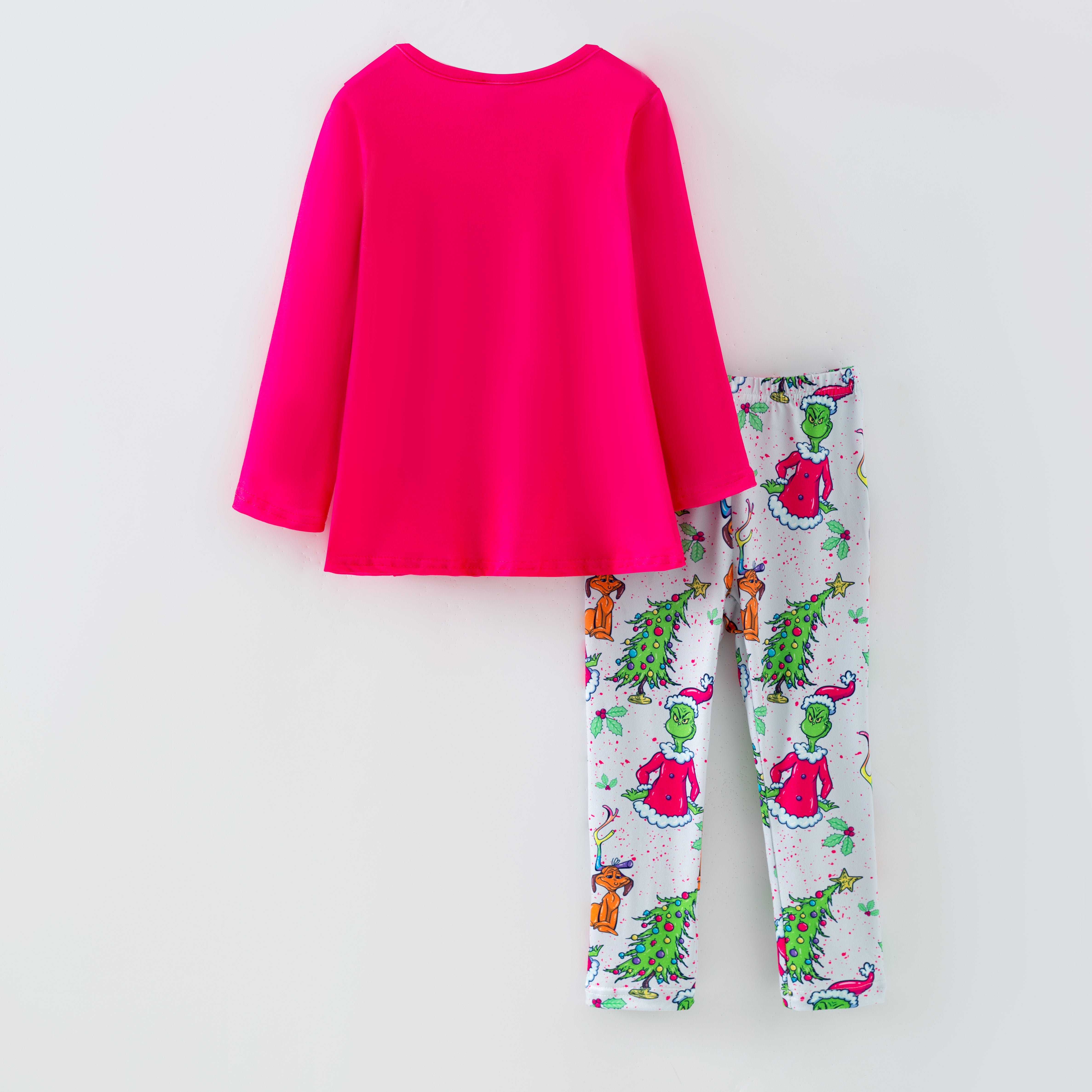 (Pre Order,Prepack Zone)Girls Christmas Cartoon Print Set(Mix Size)