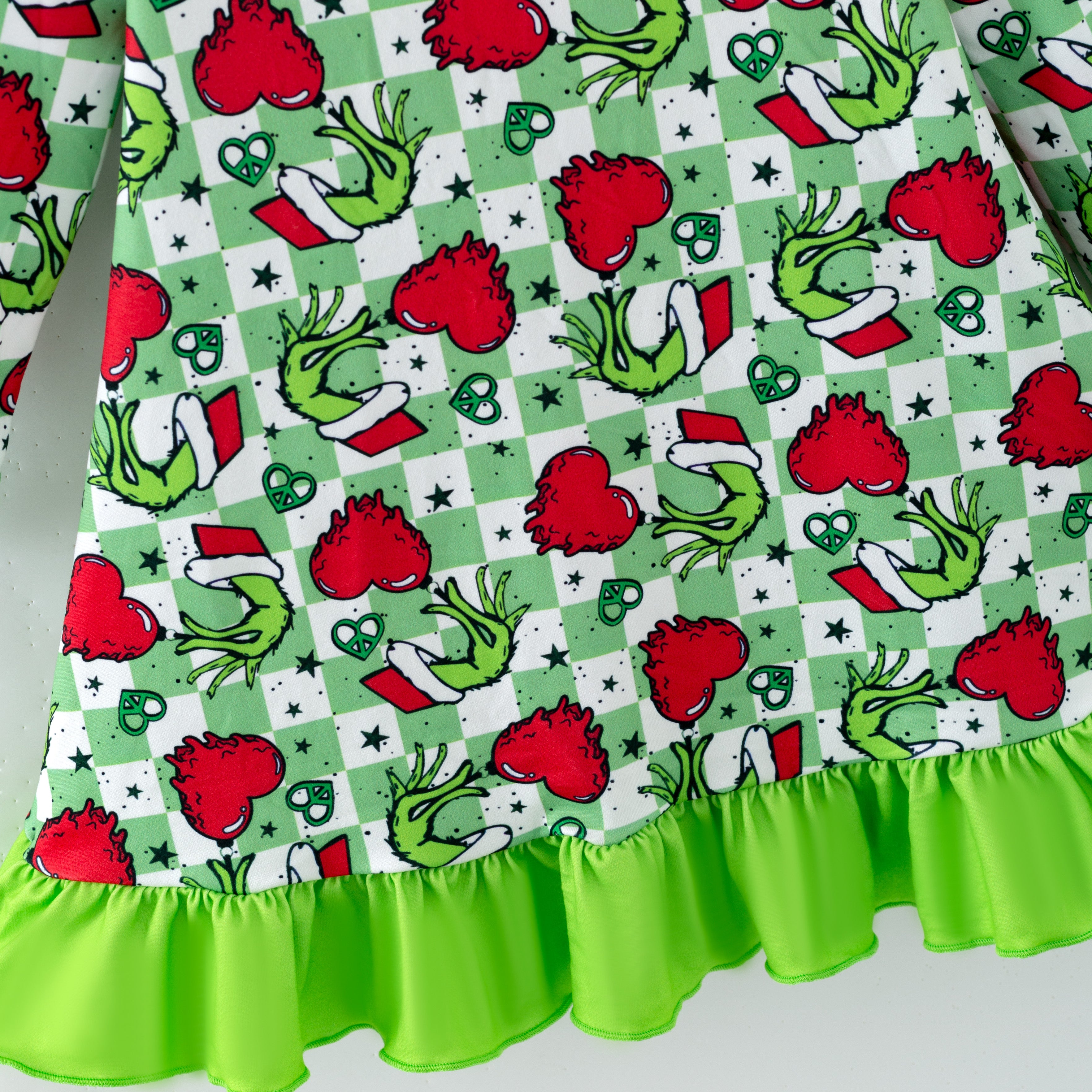 (Pre Order,Prepack Zone)Girls Christmas Cartoon Print Dress,Set&Romper