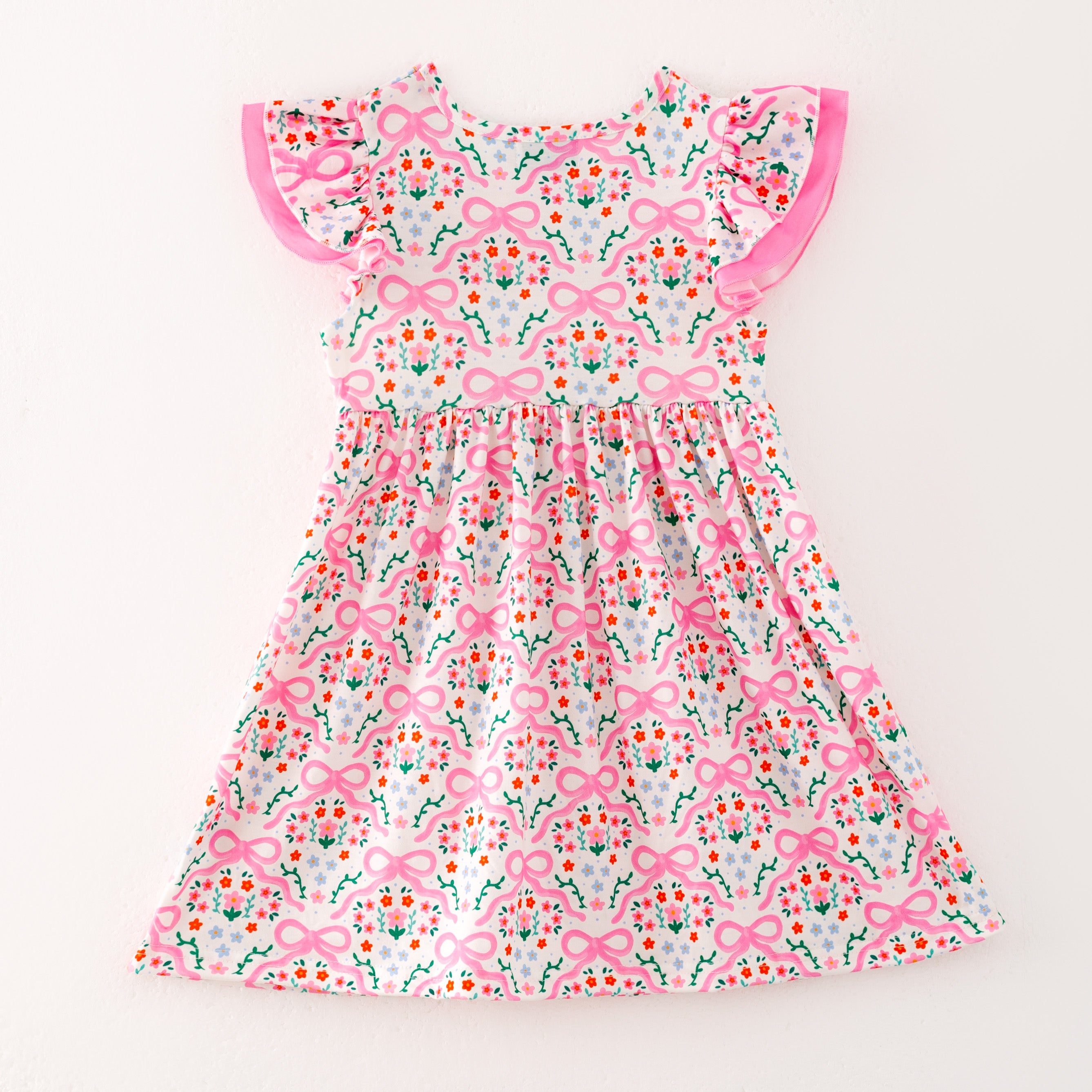 (Pre Order)Sisters Spring and Summer Goose Embroidery Smocked Dress&Bloomer Set