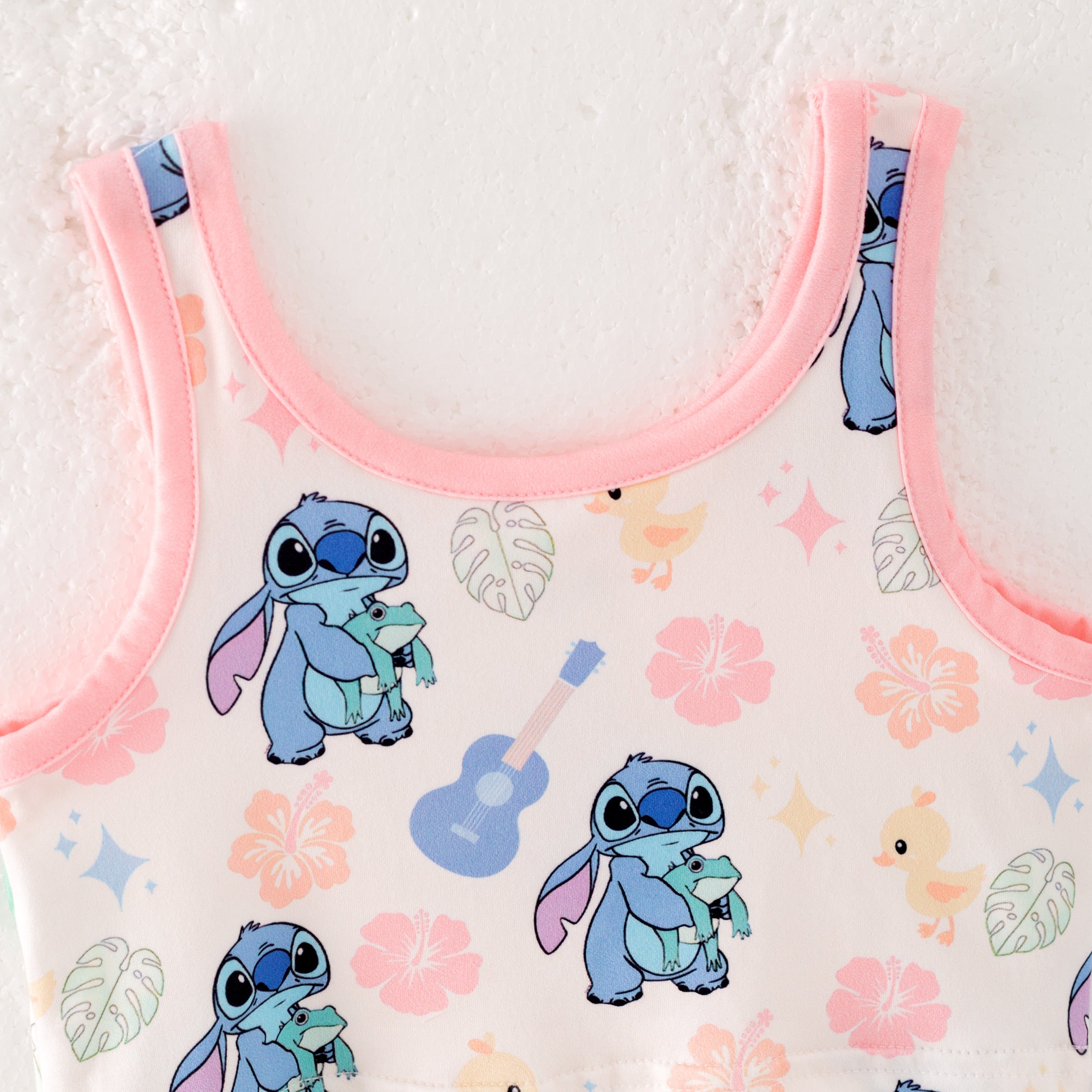 (Pre Order)Girls Summer Cartoon Print Skort Set