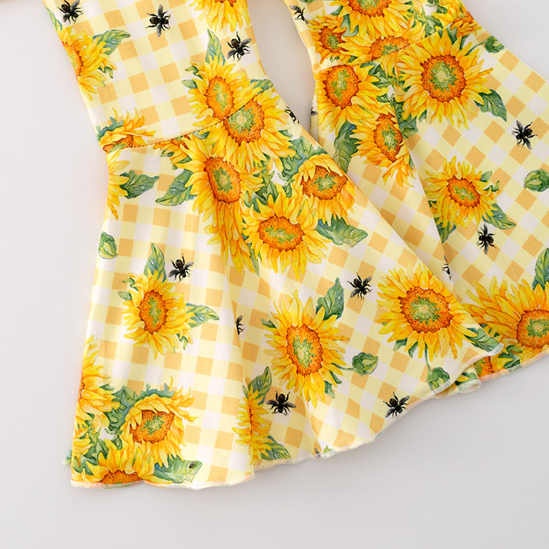 (In Stock G27-2-3)Girls Fall Swiss Dot Top 3 Pcs Outfit Set