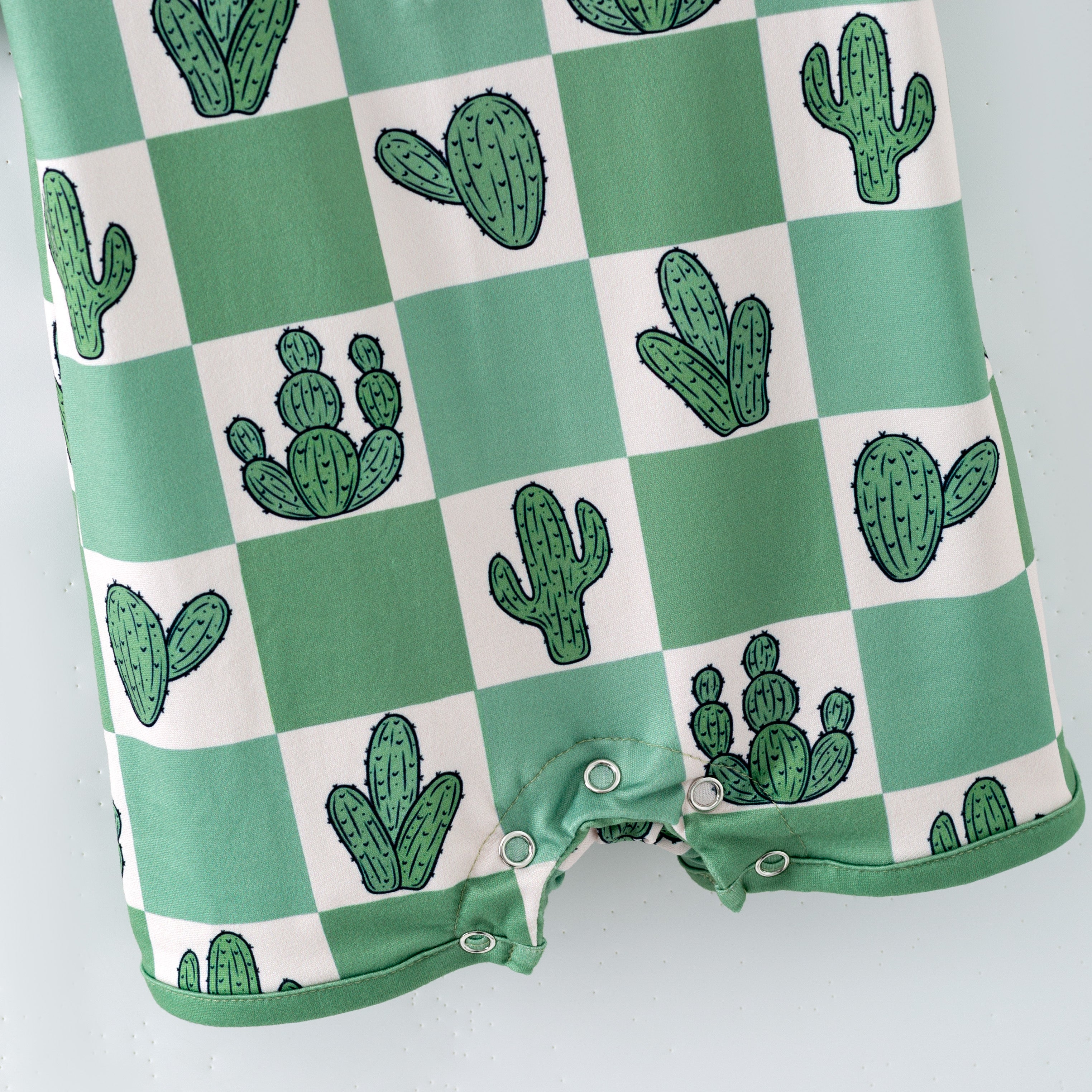 (Pre Order,Prepack Zone)Boys Spring Cactus Print Top&Romper
