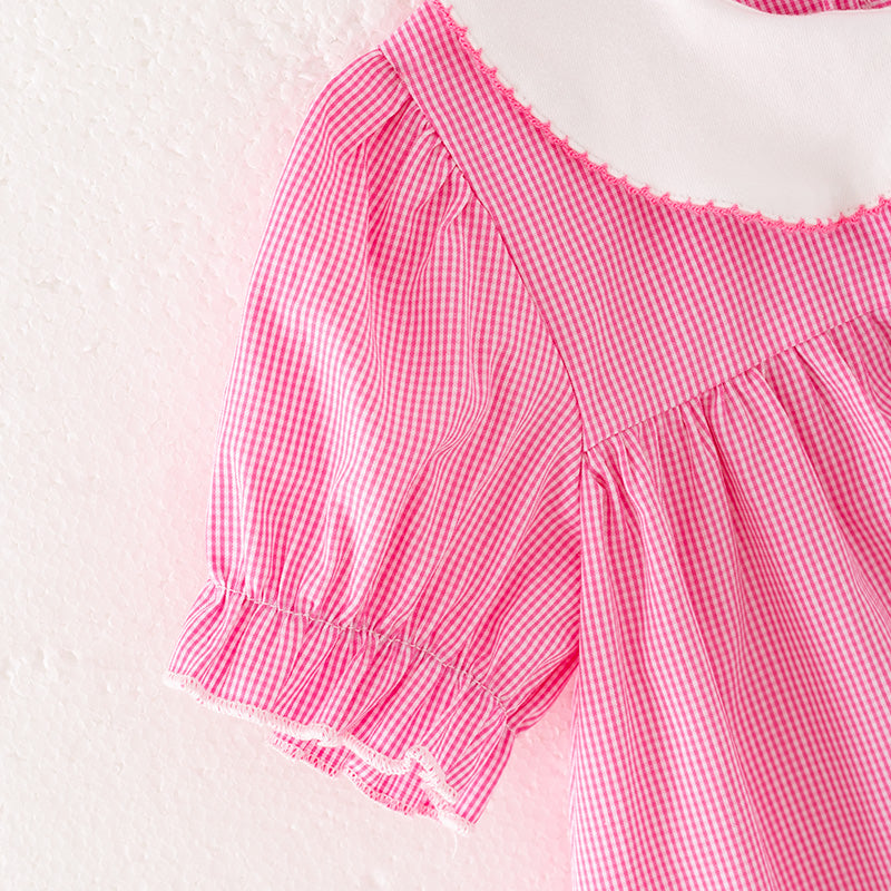 (In Stock)Girls Summer Football Embroidery Dress